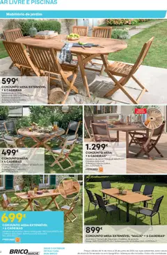 Pré-visualização BricoMarché folheto válido de 14.05.2026 | Página: 2 | Produtos: Cadeiras, Piscinas, Mesa, Cadeira
