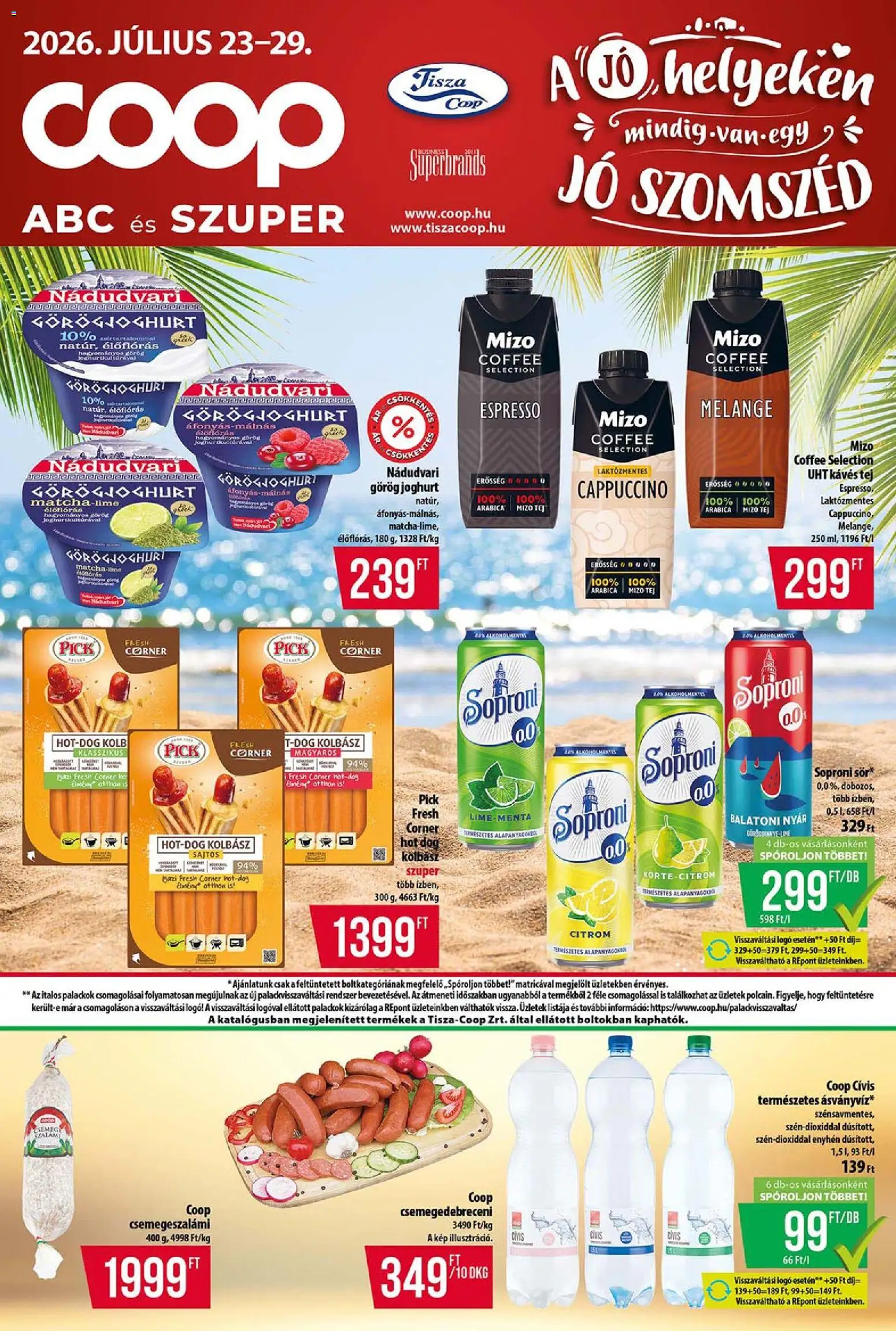 Akciós újság új COOP catalogue cover