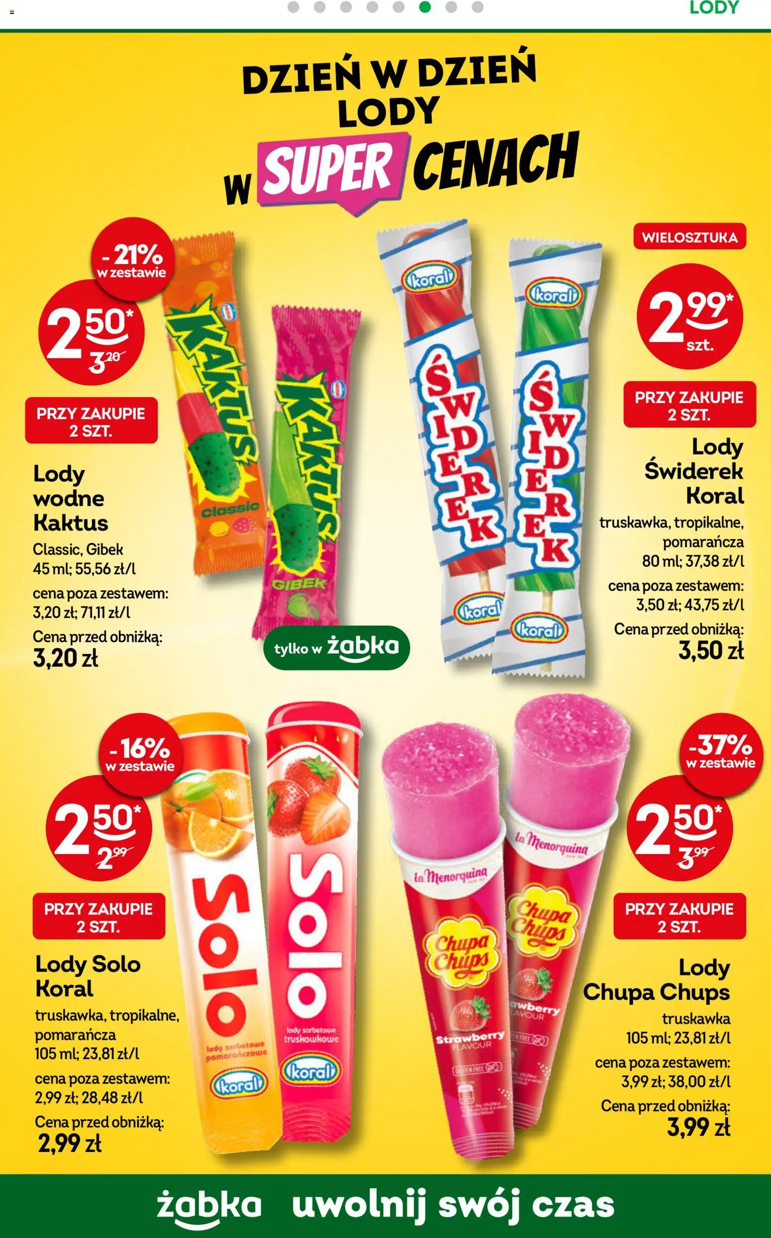 Żabka gazetka od 17.06.2026 | Strona: 55 | Produkty: Lody