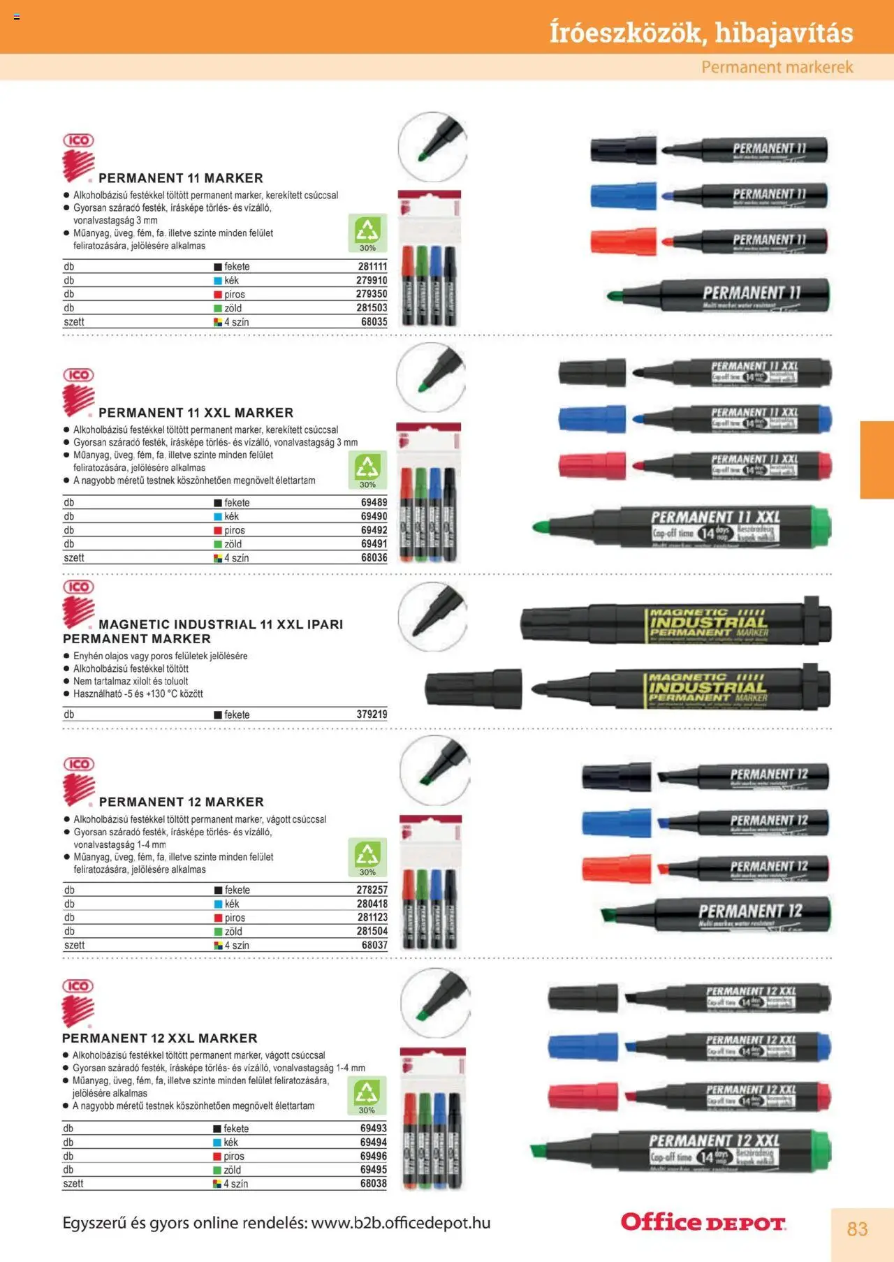 Office Depot akciós ujság - amely érvényes a következő dátumtól: 2025.04.10. | Oldal: 83