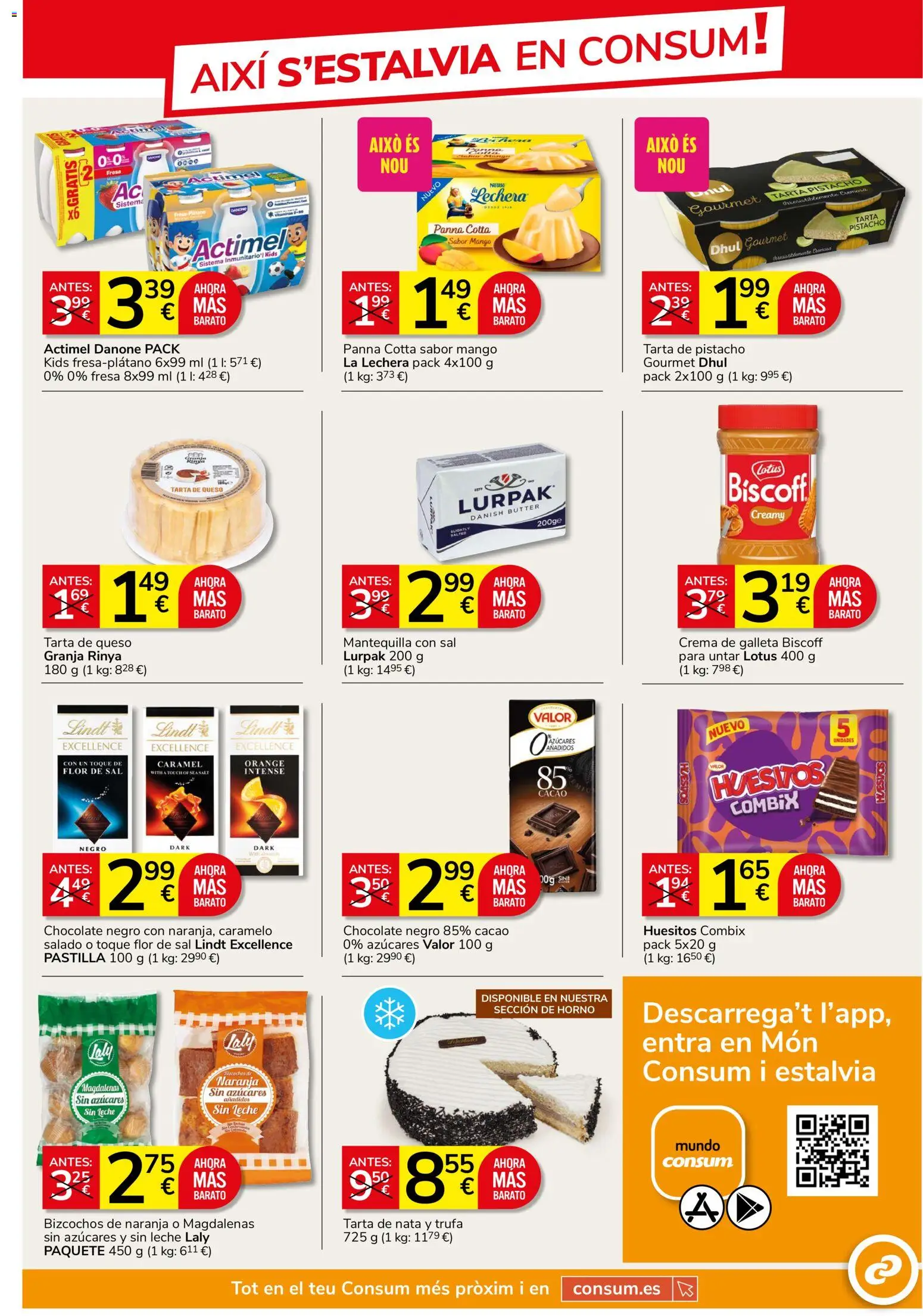 Consum folleto │ válido desde el 25/06/2026 | Página: 5 | Productos: Chocolate, Κεραία, Horno, Φρυγανιές σικάλεως