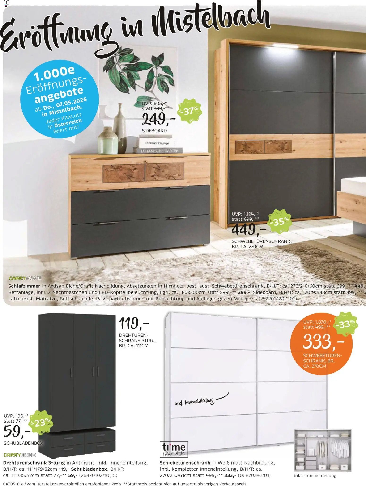 XXXLutz Carry Home gültig ab 05.05.2026 | Seite: 10 | Produkte: Schrank