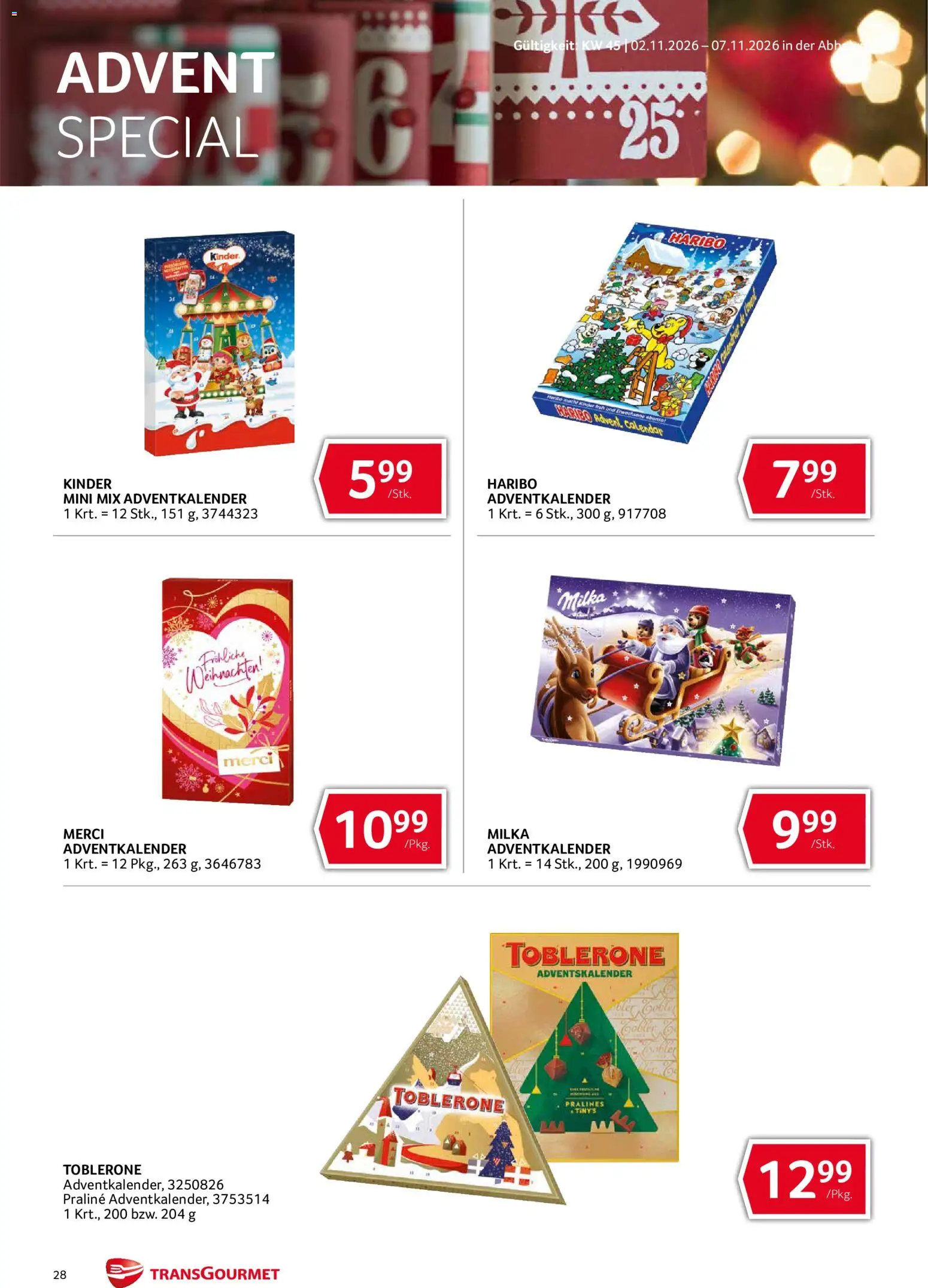 Transgourmet Abhol Aktion gültig ab 02.11.2026 | Seite: 28