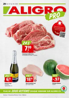 Aligro aktionen Chavannes, Matran, Genève, Sion ab 13.07.2026 gültig