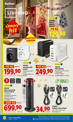 Náhled letáku TRONIC, USB nabíječka, Power Delivery 3.0" pro extra, rychlé nabíjení, 3x USB A, 2x USB C, paralelní nabíjení až 5 zařízení od 02.11.2026 | Strana: 38