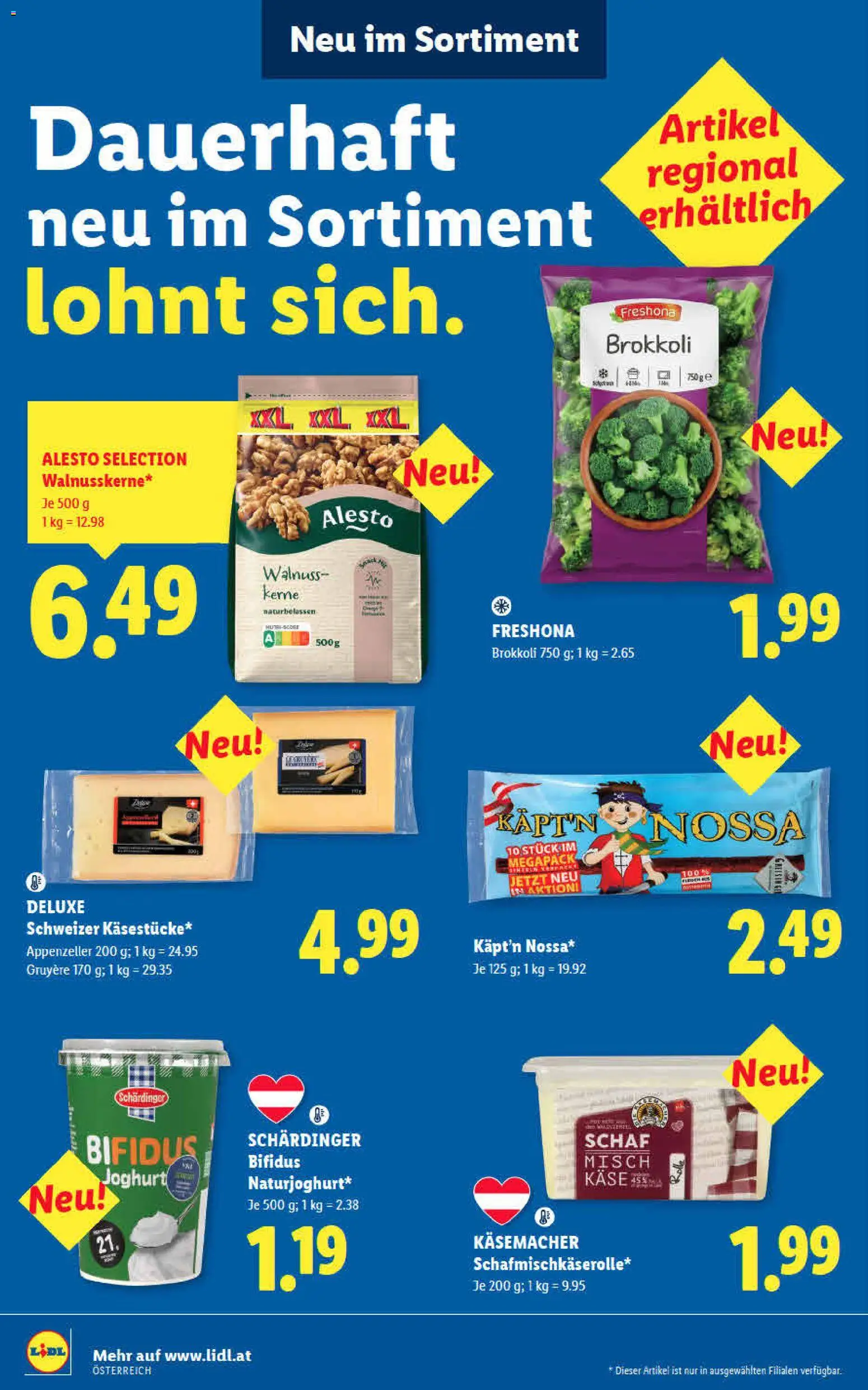 Lidl - Flugblatt gültig ab 24.09.2026 | Seite: 49 | Produkte: Käse, Joghurt, Brokkoli