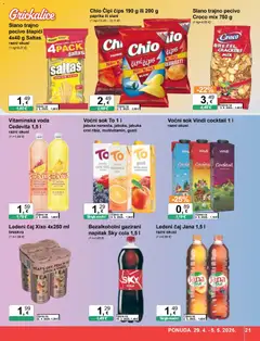 KTC Katalog - Pregled kataloga iz trgovine KTC, vrijedi od 29.04.2026 | Stranica: 21 | Proizvodi: Sky Cola, Ledeni čaj, Paprika, Kikiriki