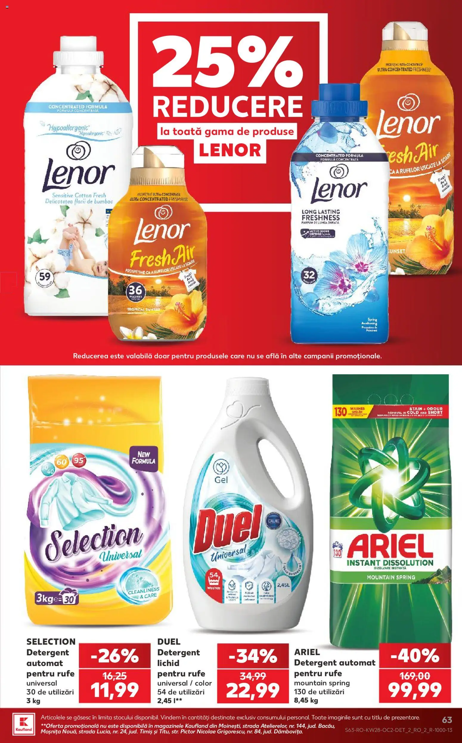 Noul catalog Kaufland – valabil de la 08.07.2026 | Pagină: 63 | Produse: Kedi Ödül Oyuncakları, Detergent