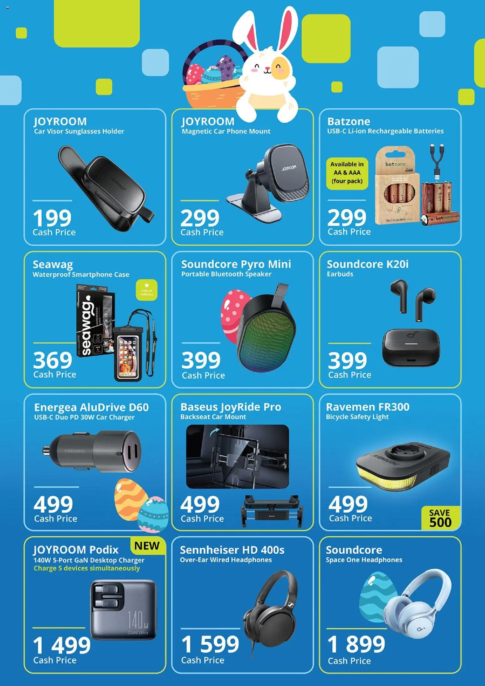 New Cellucity catalogue – valid from 02.04.2026 | Page: 5 | Products: Car charger, Phone, Headphones, Case