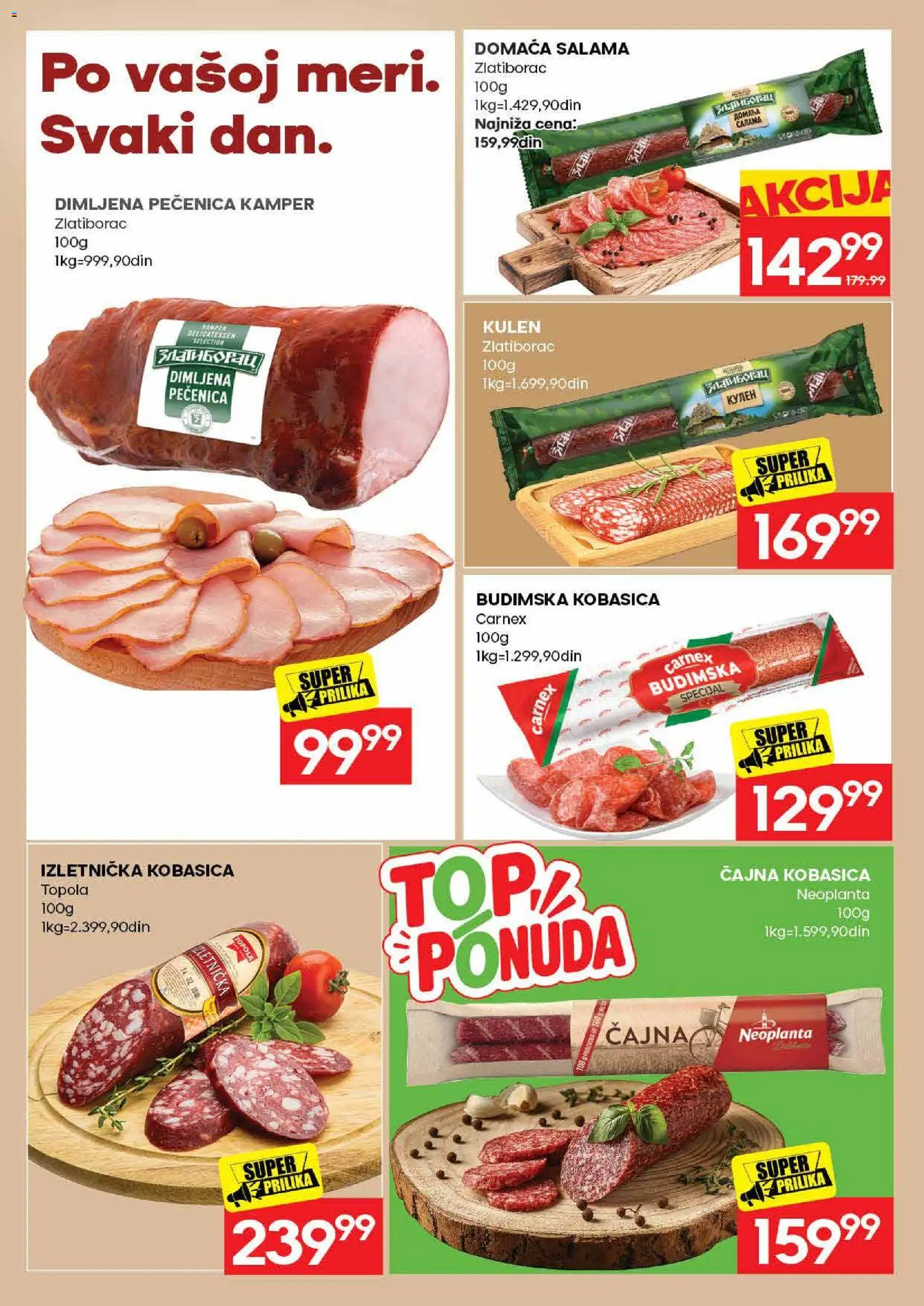 Roda katalog - važi od 06.08.2026 | Strana: 10 | Proizvode: Kulen, Budimska kobasica, Salama, Pečenica