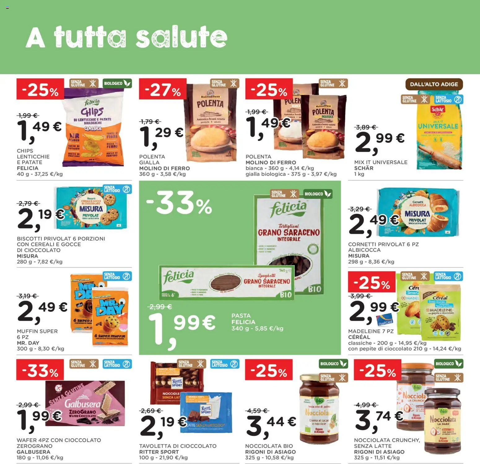 Volantino Poli del 19/08/2026 | Pagina: 15 | Prodotti: Senza glutine, Biscotti, Tortiglioni, Spaghetti