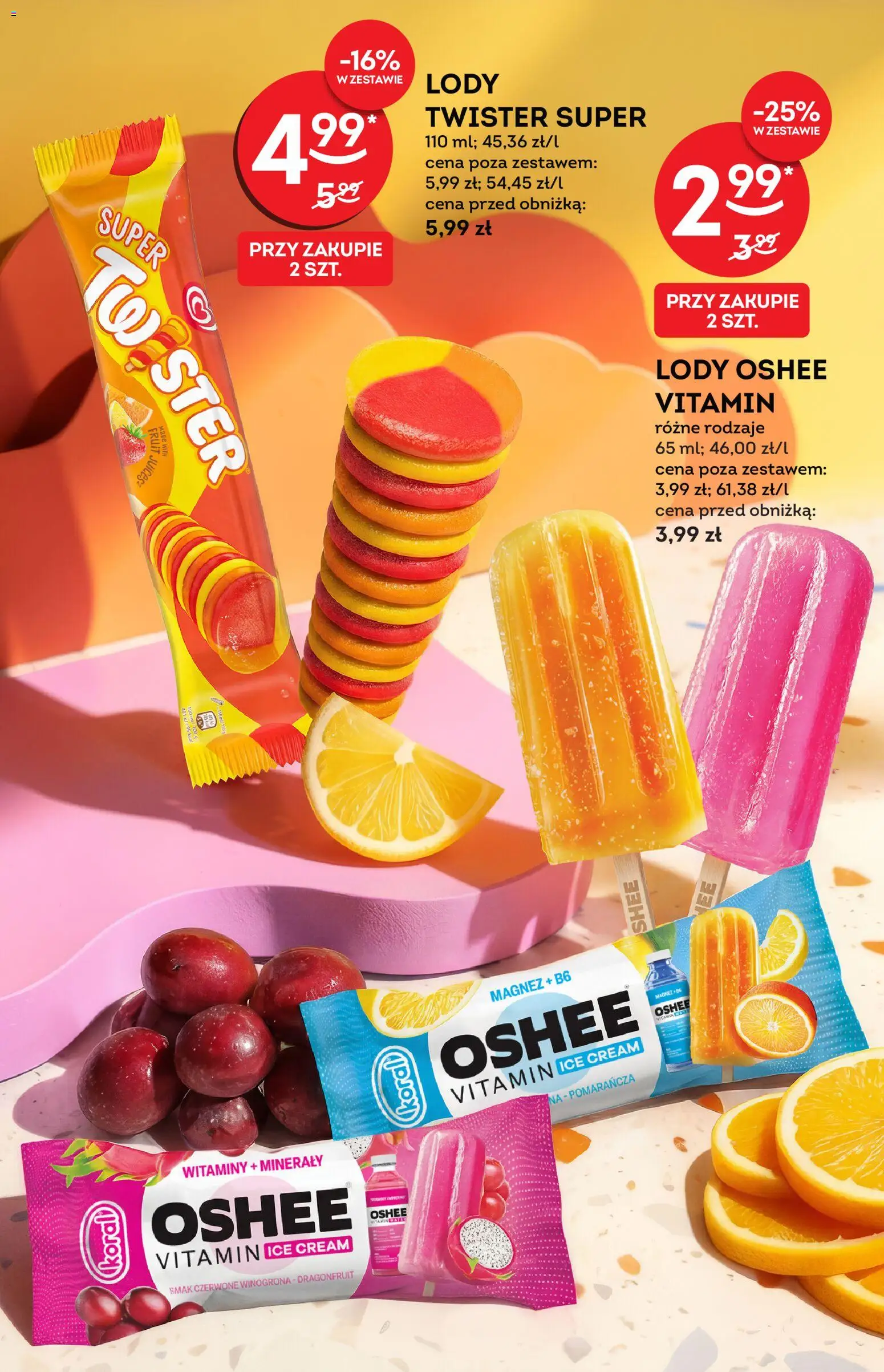 Żabka gazetka - Katalog lodowy od 17.06.2026 | Strona: 2 | Produkty: Winogrona, Lody