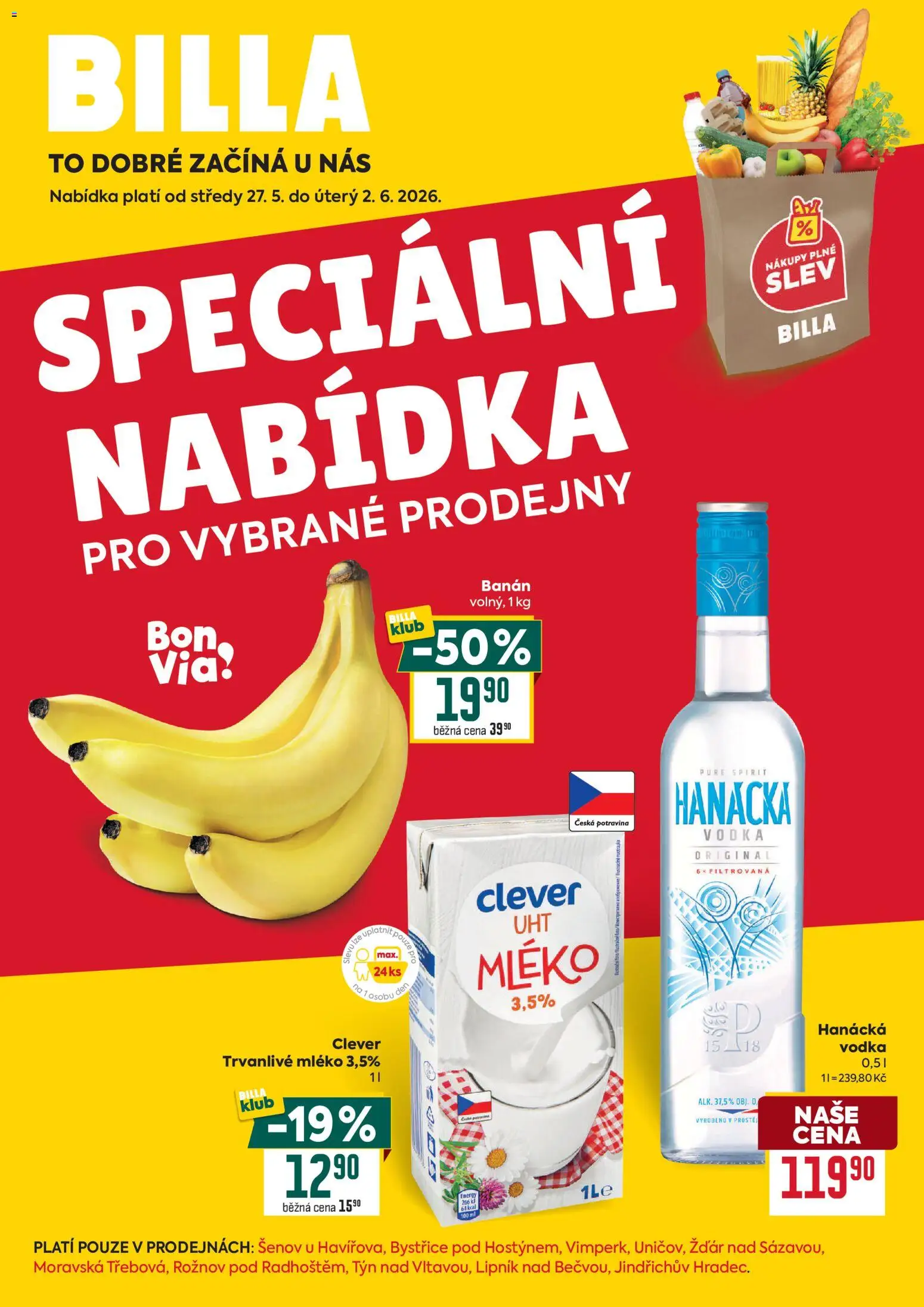 Billa leták -  Speciální nabídka od 27.05.2026 | Strana: 1