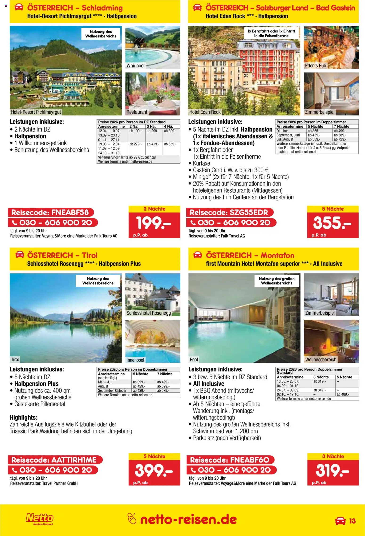 Netto Reisen Prospekt 	 – gültig ab 28.05.2026 | Seite: 13