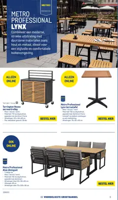 Makro folder - Terras & BBQ - Voorbeeld van een folder van Makro, geldig van 15.04.2026 | Pagina: 4 | Producten: Gewicht, Tafel, Stoel