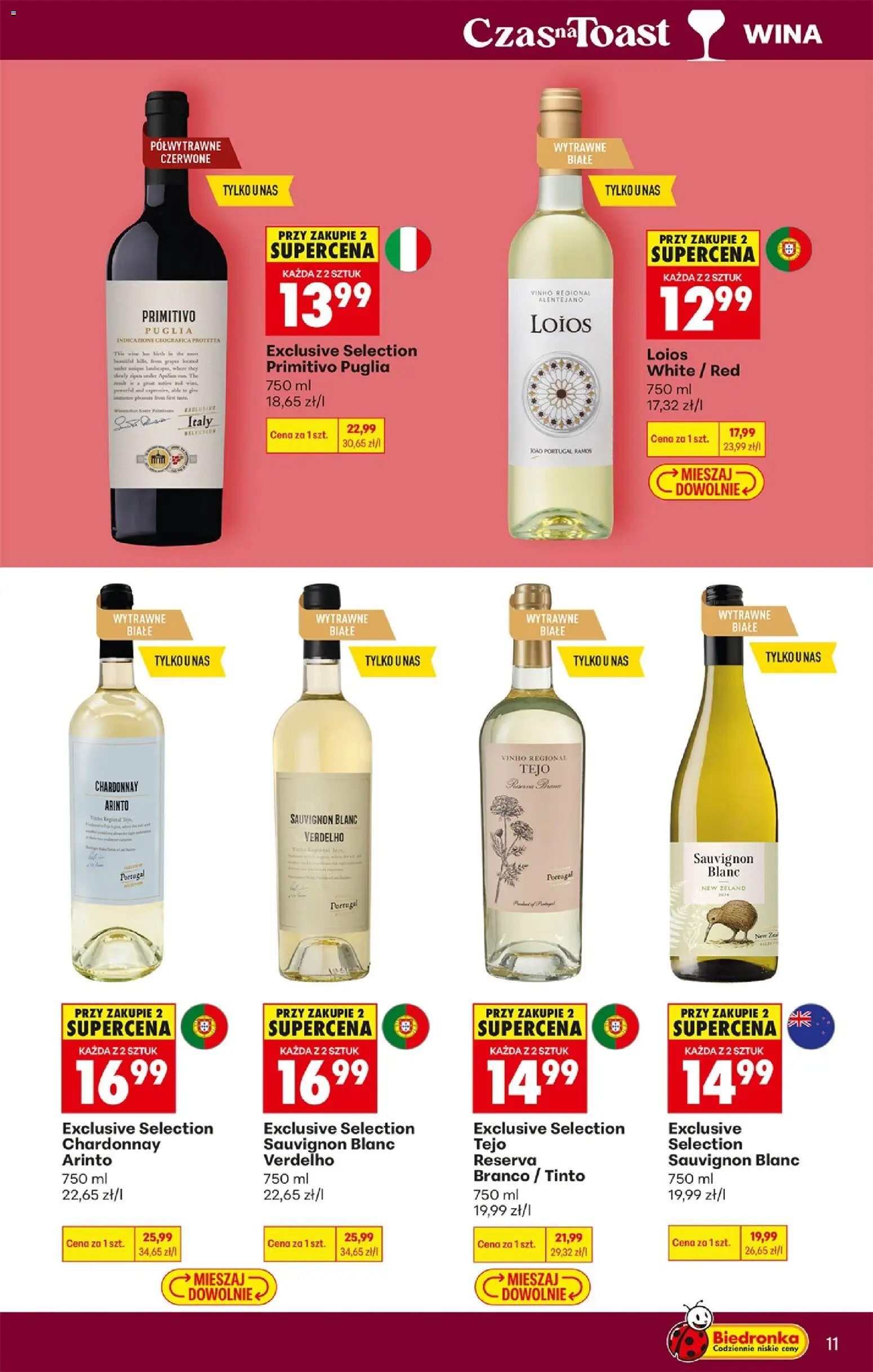 Biedronka gazetka - Czas na toast od 15.06.2026 | Strona: 13 | Produkty: Chardonnay