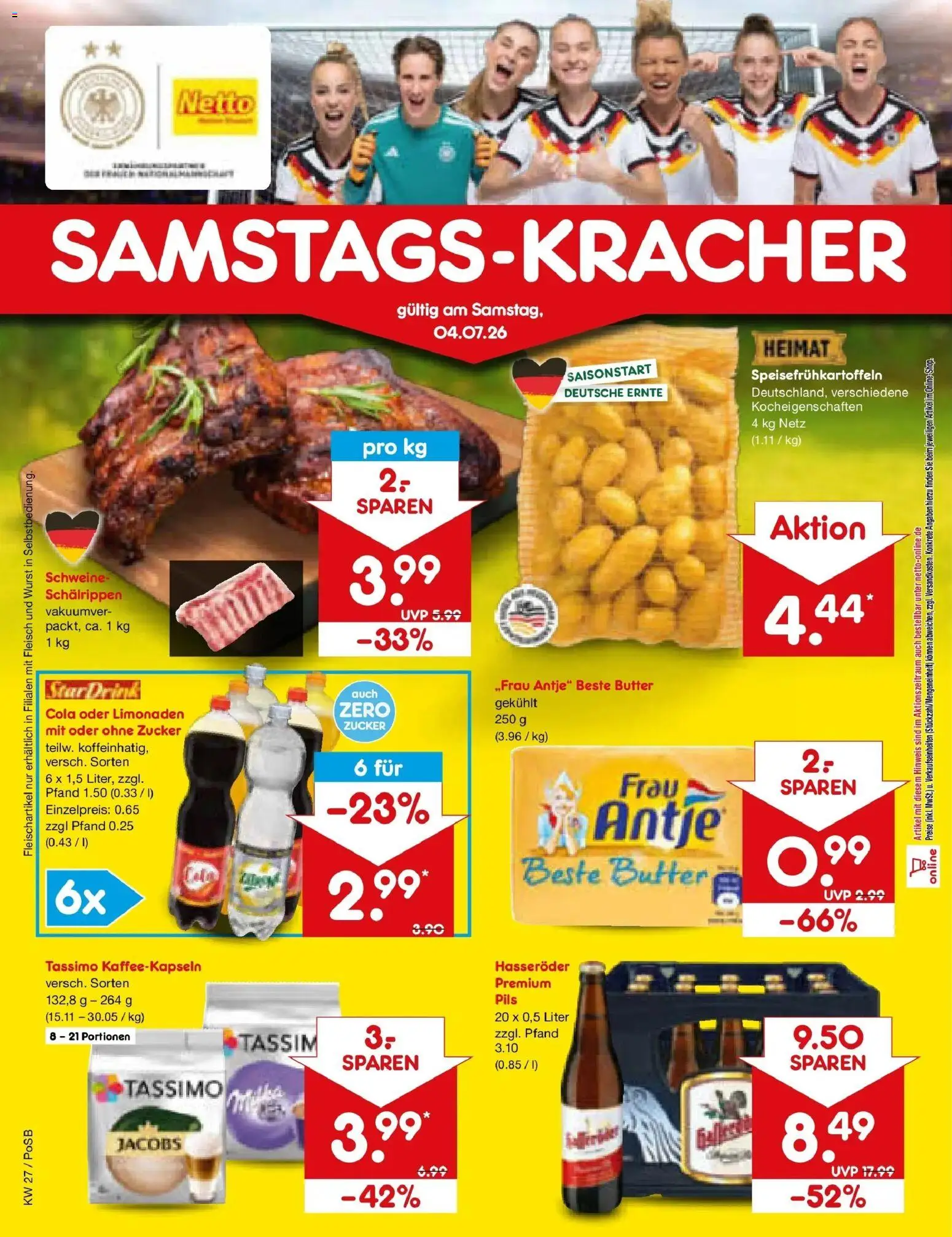Netto Marken-Discount Prospekt Regensburg – gültig ab 29.06.2026 | Seite: 68 | Produkte: Butter, Zucker, Wurst, Hasseröder