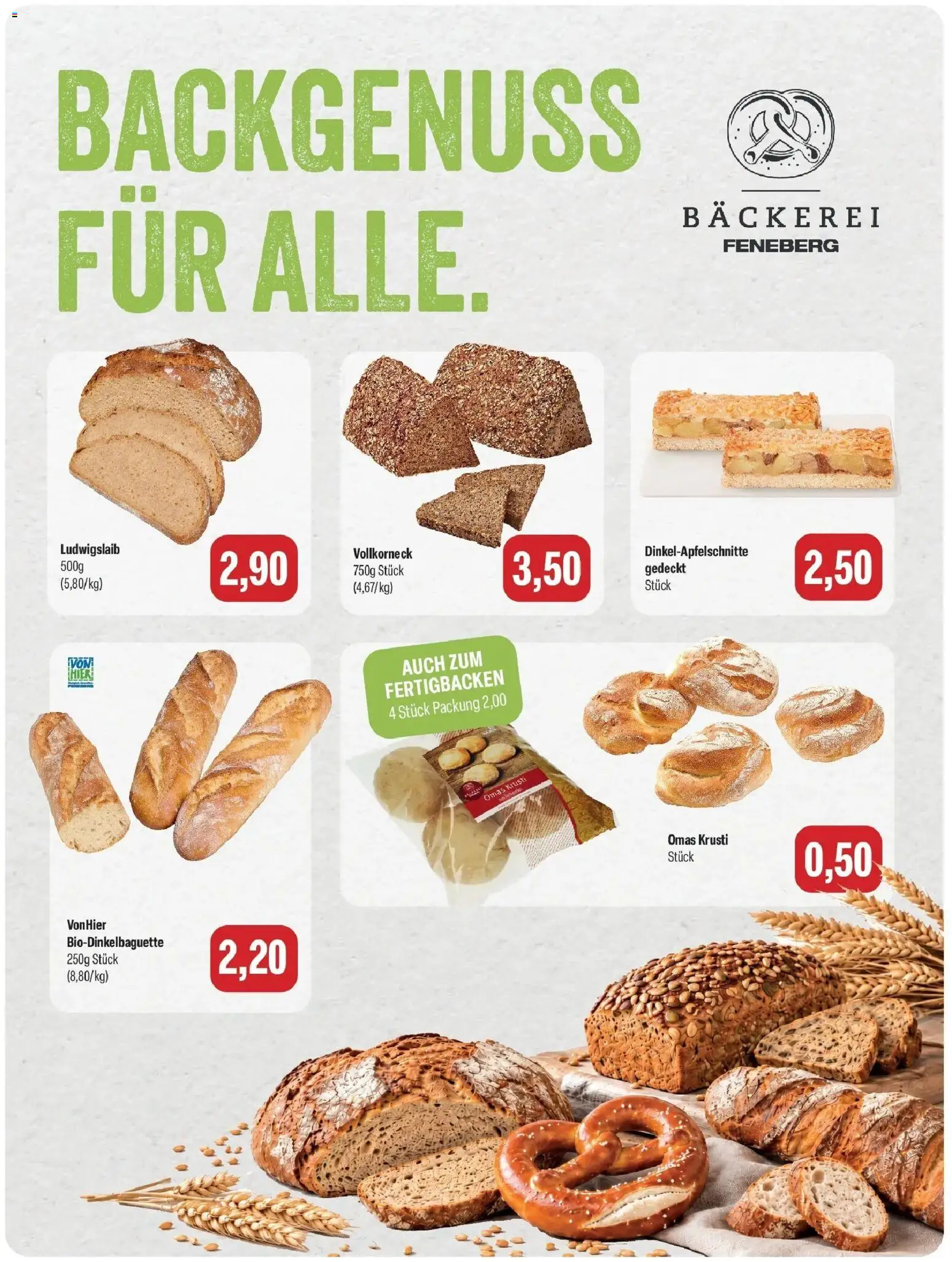 Feneberg Aktuelle Angebote (ab 25.10.2026) zum Blättern | Seite: 4 | Produkte: Bäckerei
