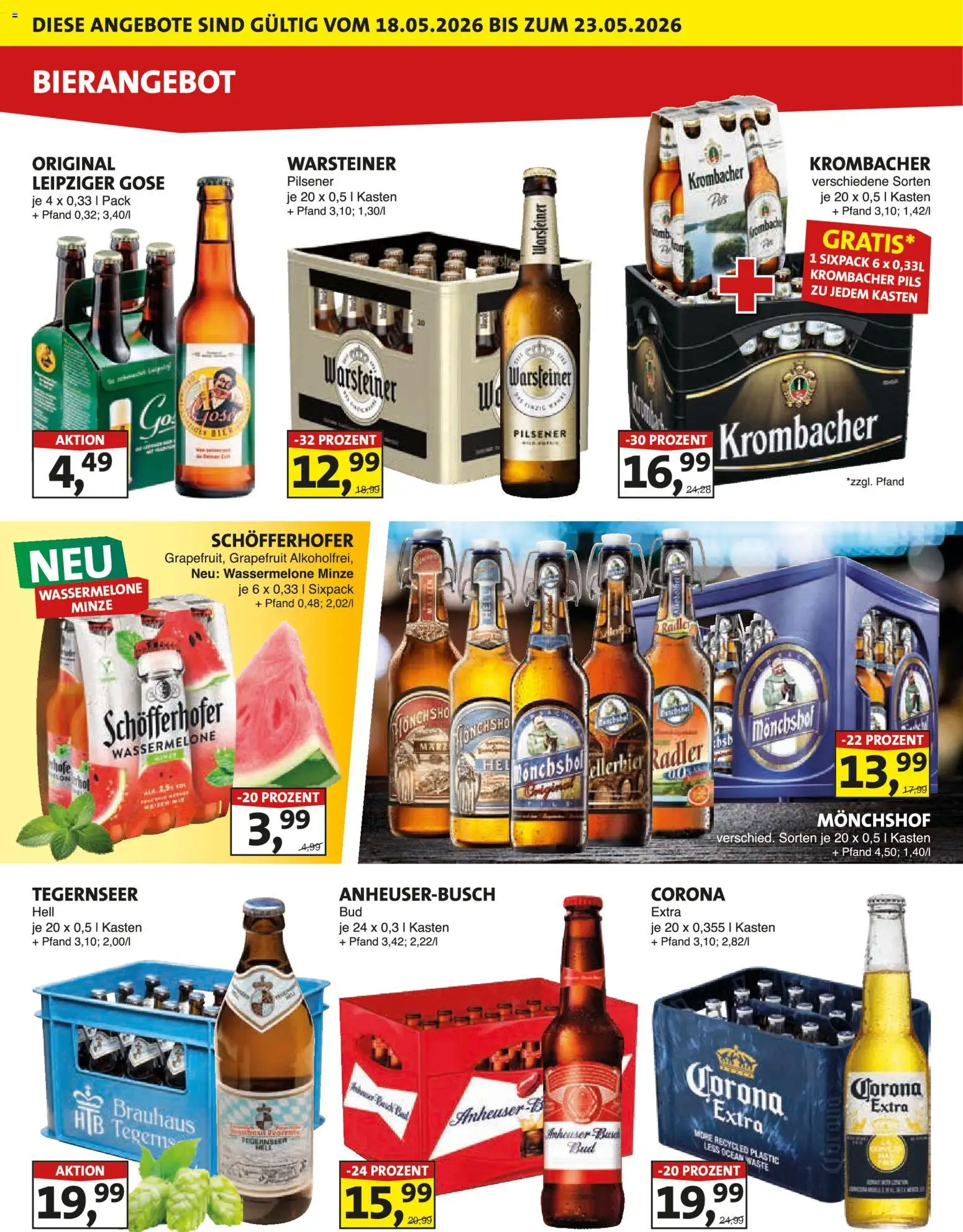 Lösch Depot Prospekt 	 – gültig ab 18.05.2026 | Seite: 2 | Produkte: Monchshof, Grapefruit, Warsteiner, Krombacher