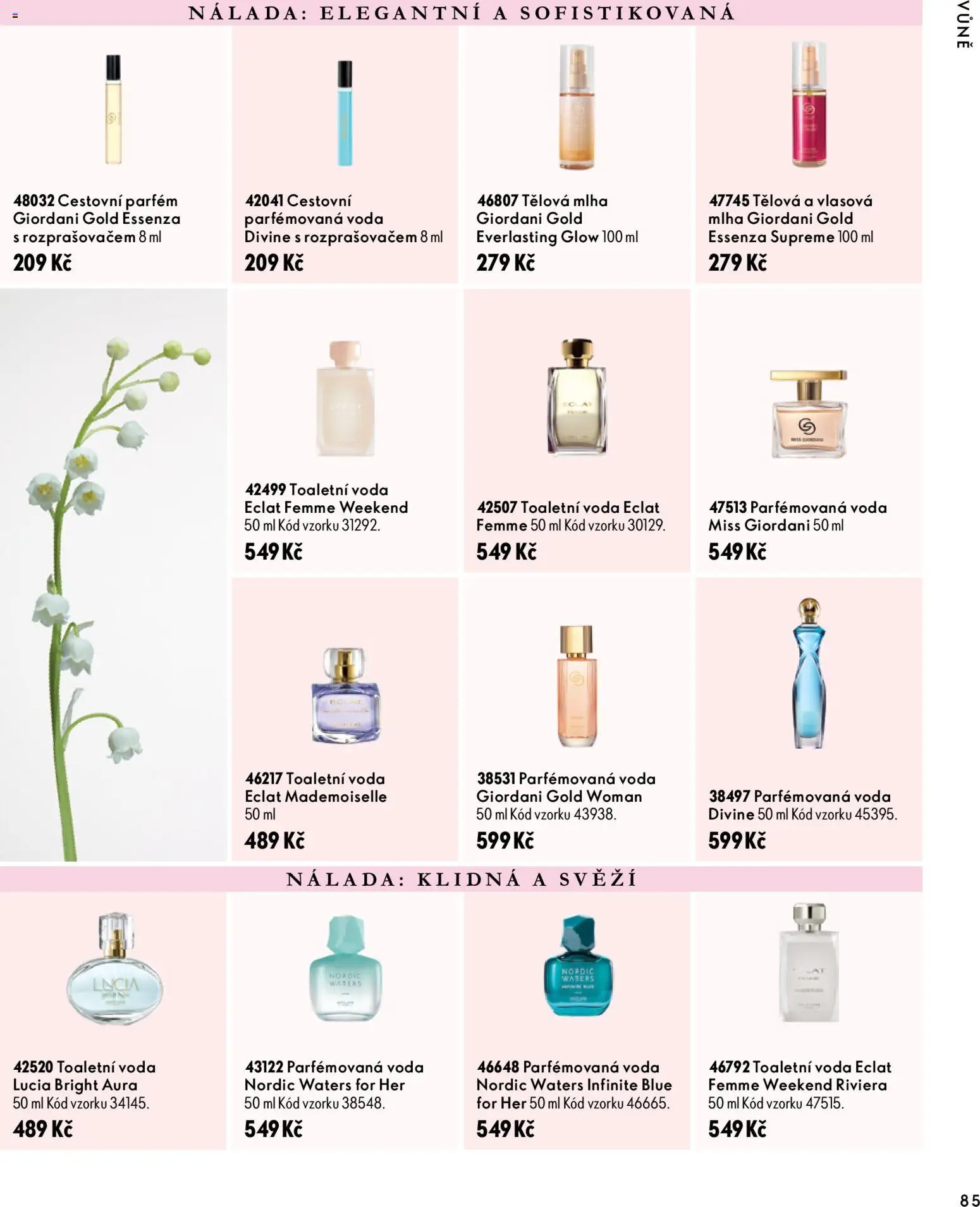 Oriflame katalog Novage+ Proceuticals od 30.09.2026 | Strana: 85 | Produkty: Voda, Parfém, Toaletní voda