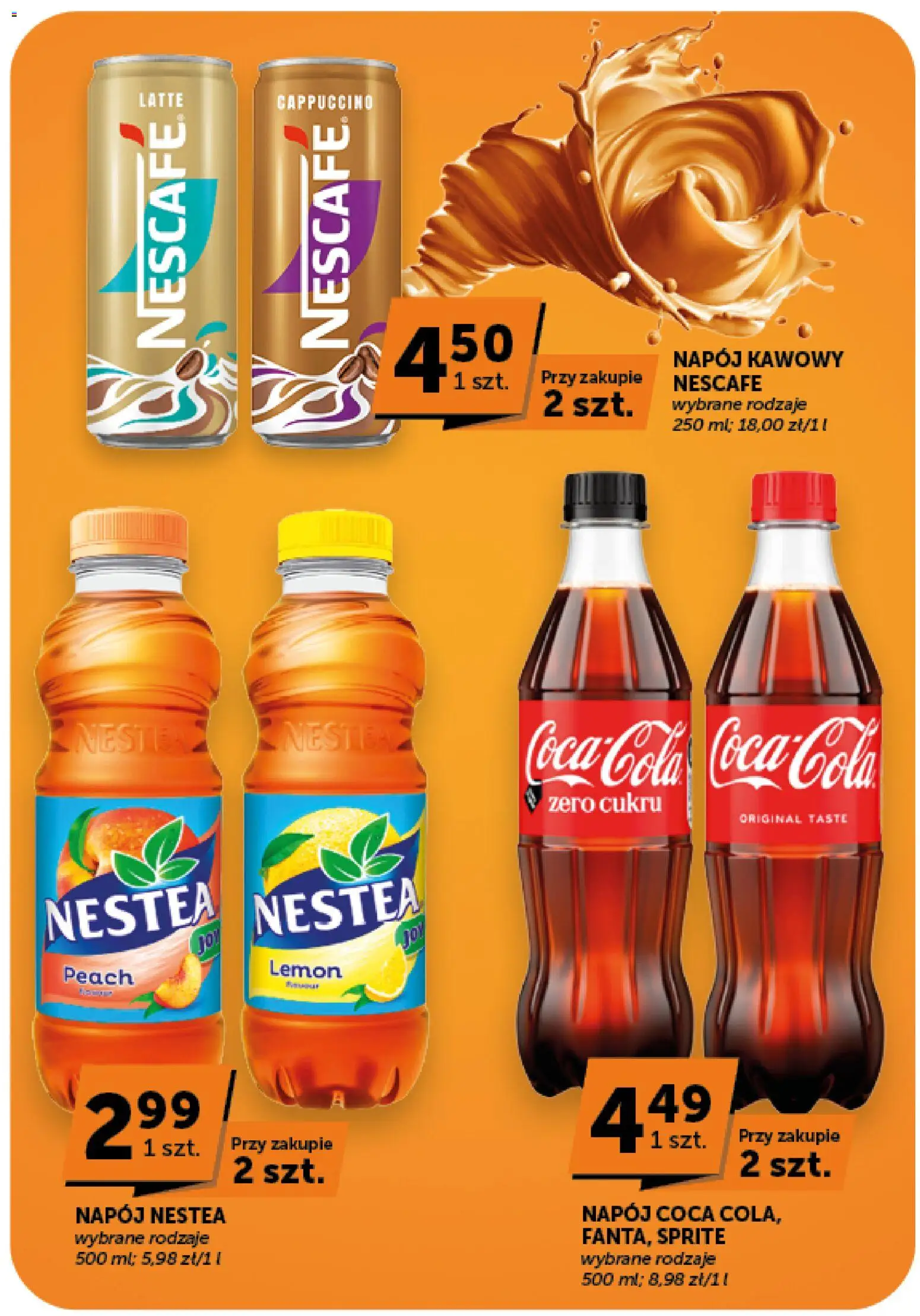 Euro Sklep gazetka od 13.08.2026 | Strona: 12 | Produkty: Nescafe, Sprite, Cappuccino, Napój kawowy