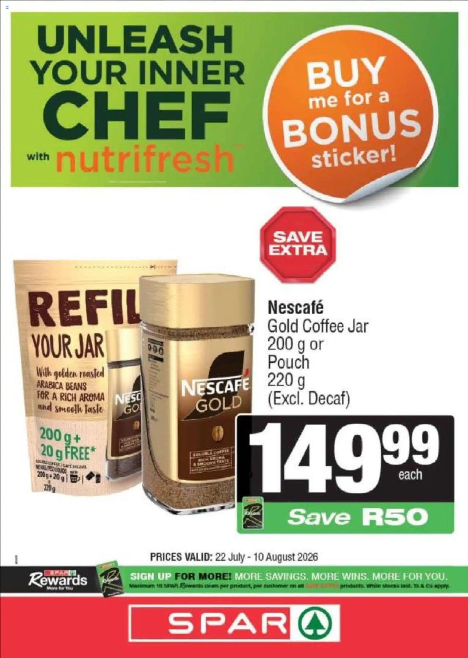 New KWIKSPAR catalogue – valid from 22/07/2026 | Page: 12 | Products: Beans, Coffee
