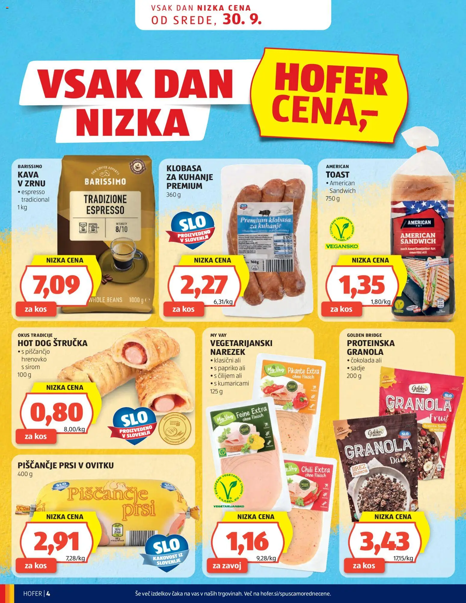 Novi Hofer katalog ponudbe – veljaven od 30.09.2026 | Stran: 4