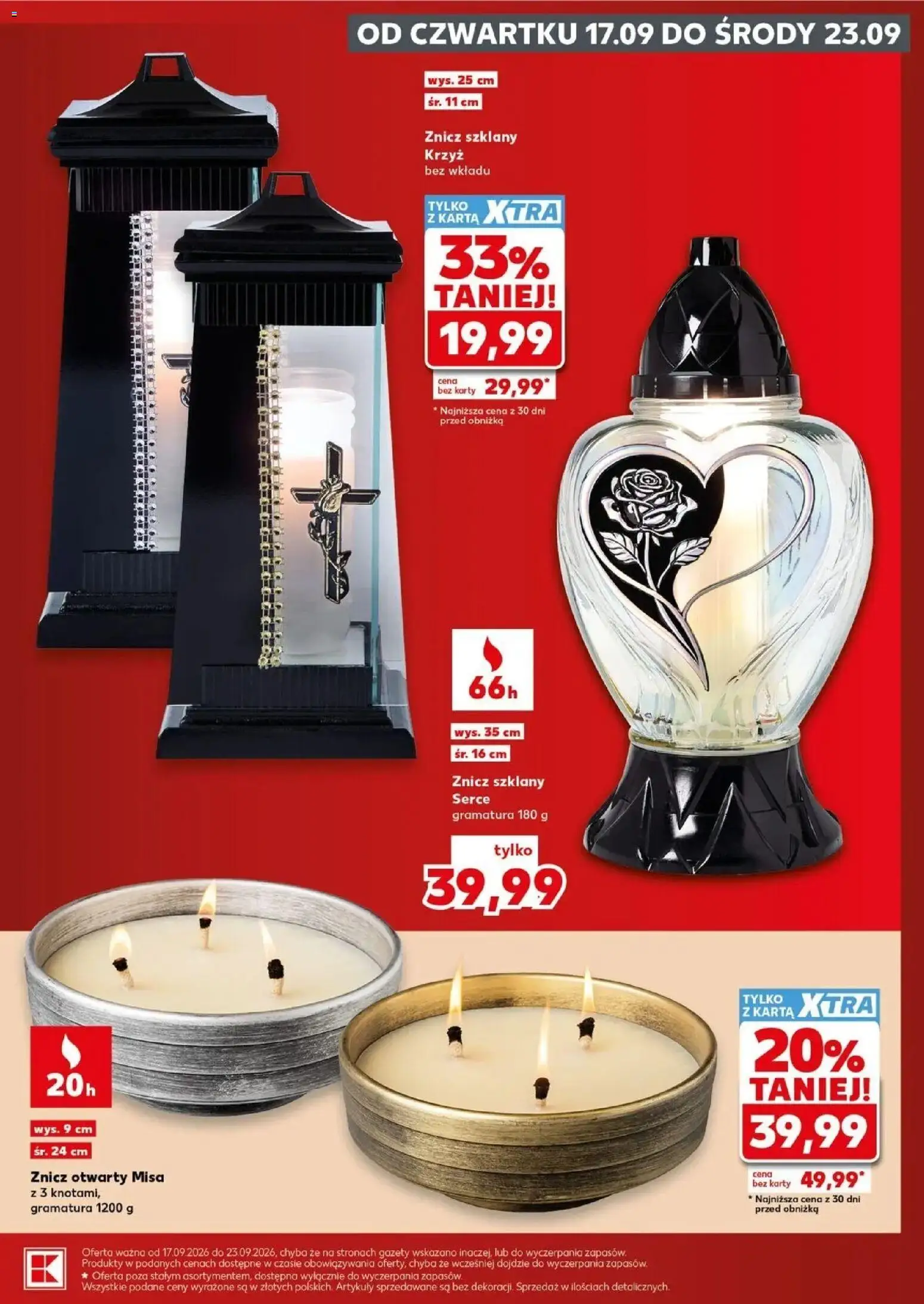 Kaufland gazetka - Znicze od 17.09.2026 - od jutra PDF | Strona: 9 | Produkty: Karta, Gazety