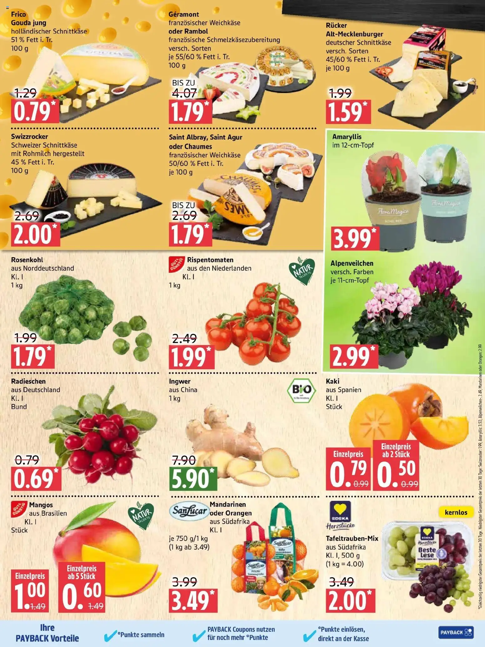 Marktkauf Prospekt Prenzlau – gültig ab 26.10.2026 | Seite: 3 | Produkte: Gouda, Mandarinen, Orangen, Kaki