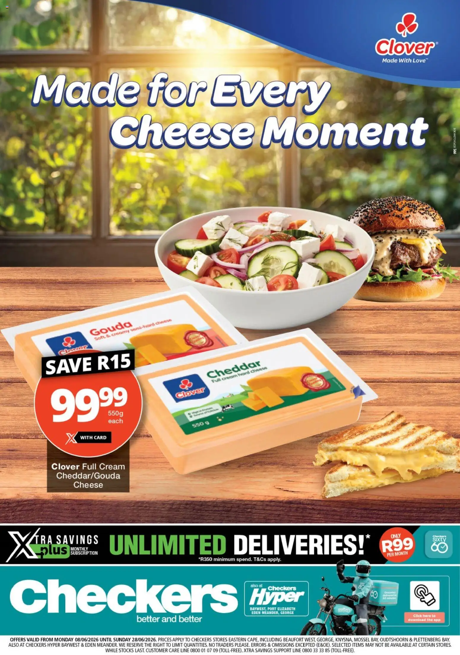 New Checkers catalogue – valid from 08.06.2026 | Page: 1 | Products: Cheese, Cream