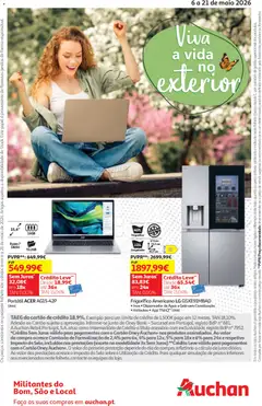 Pré-visualização Auchan - Vida no Exterior válido de 06.05.2026 | Página: 36 | Produtos: Agua, Faca, Frigorífico, Congelador