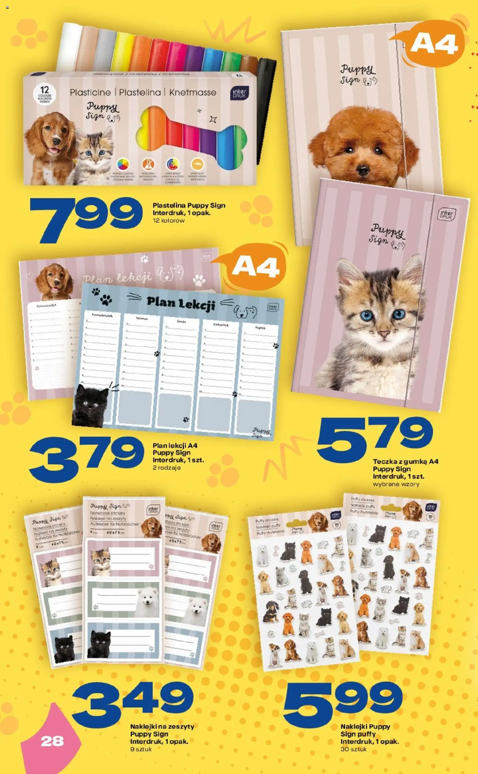Twój Market gazetka - Katalog szkolny od 20.07.2026 | Strona: 28 | Produkty: Notebook, Naklejki