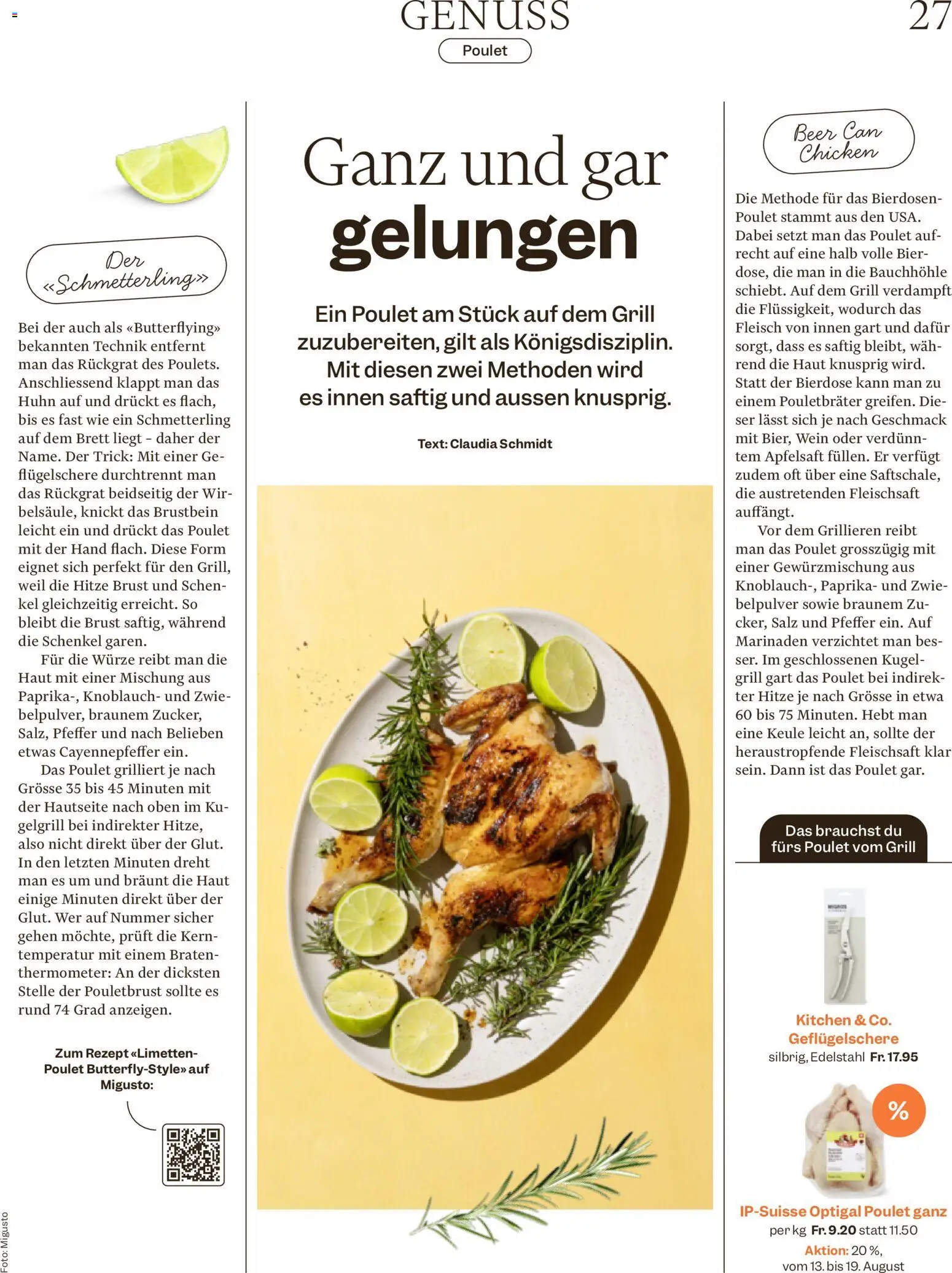 Migros aktionen Magazin – gültig ab 12.08.2026 | Seite: 27 | Produkte: Apfelsaft, Bier, Paprika, Grill