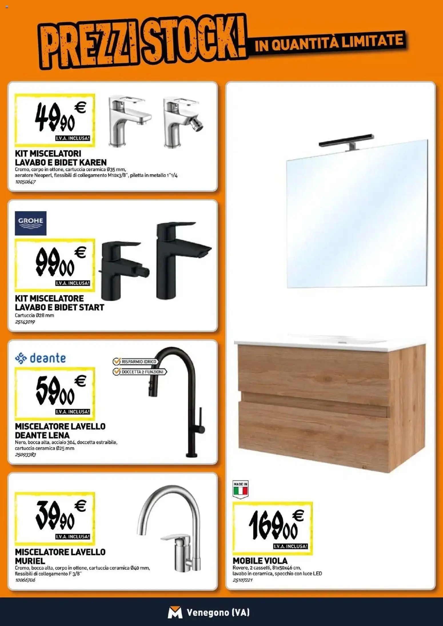 Nuovo TECNOMAT catalogo Venegono Inferiore dal 27/08/2026 > offerte anteprima 🛍️ | Pagina: 5 | Prodotti: Mobile, Lavello, Specchio, Luce LED