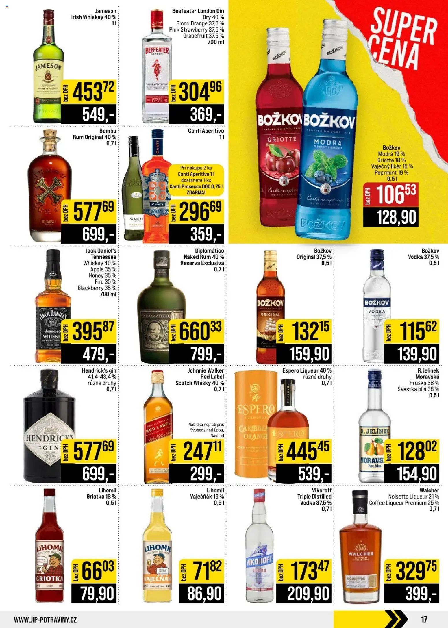 Jip leták - Cash & Carry od 14.10.2026 | Strana: 17 | Produkty: Prosecco, Whisky, Apple, Prosecco DOC