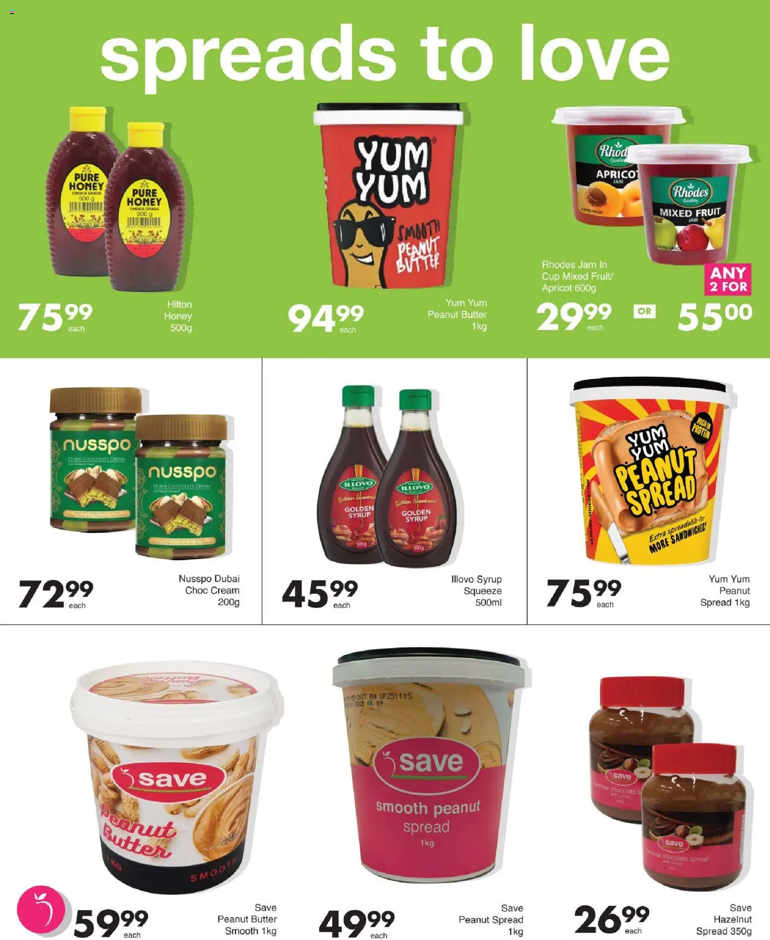 New Save catalogue – valid from 15/09/2026 | Page: 32 | Products: Phone, Peanut butter, Syrup, Fruit