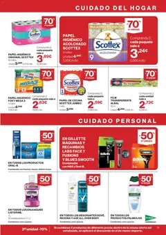 Vista previa El Corte Inglés ofertas válido desde el 13/08/2026 | Página: 21 | Productos: Papel higienico, Listerine, Cocina, Body