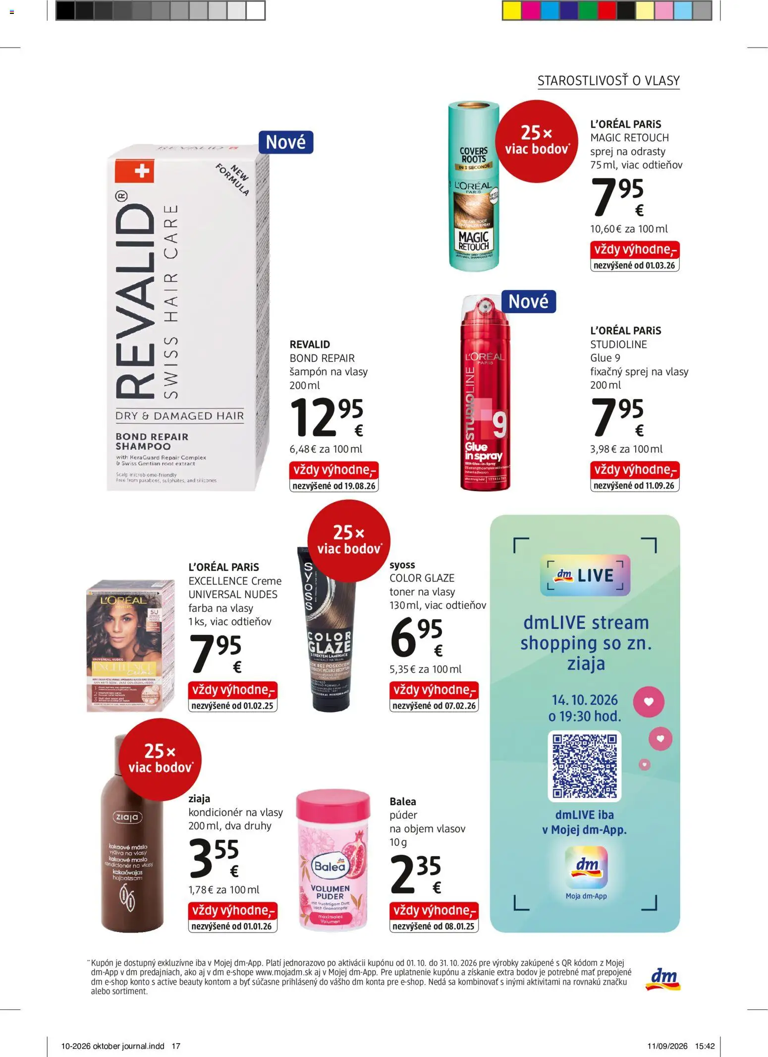 Nové dm drogerie akcie – leták je platný od 01.10.2026 | Strana: 17