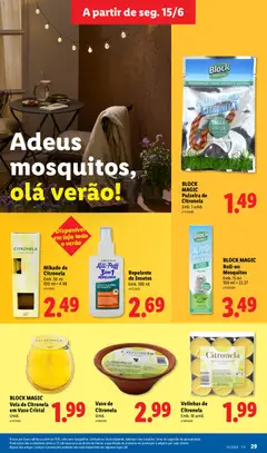 Pré-visualização Lidl Folheto Especial válido de 15.06.2026 | Página: 29 | Produtos: Agua, Pulseira, Repelente, Vaso