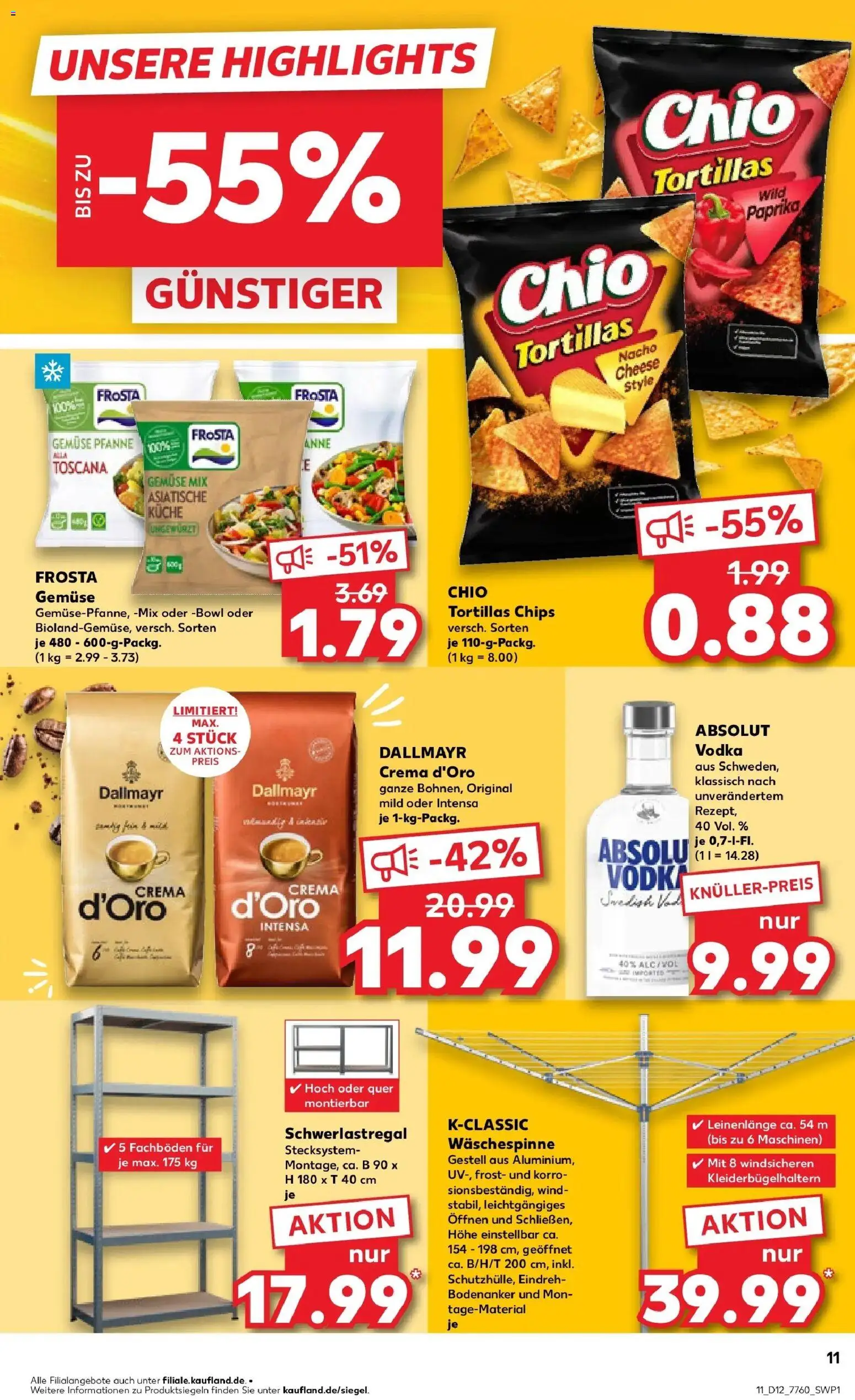 Kaufland Prospekt Burghausen	 – gültig ab 19.03.2026 | Seite: 11 | Produkte: Küche, Frosta, Paprika, Vodka