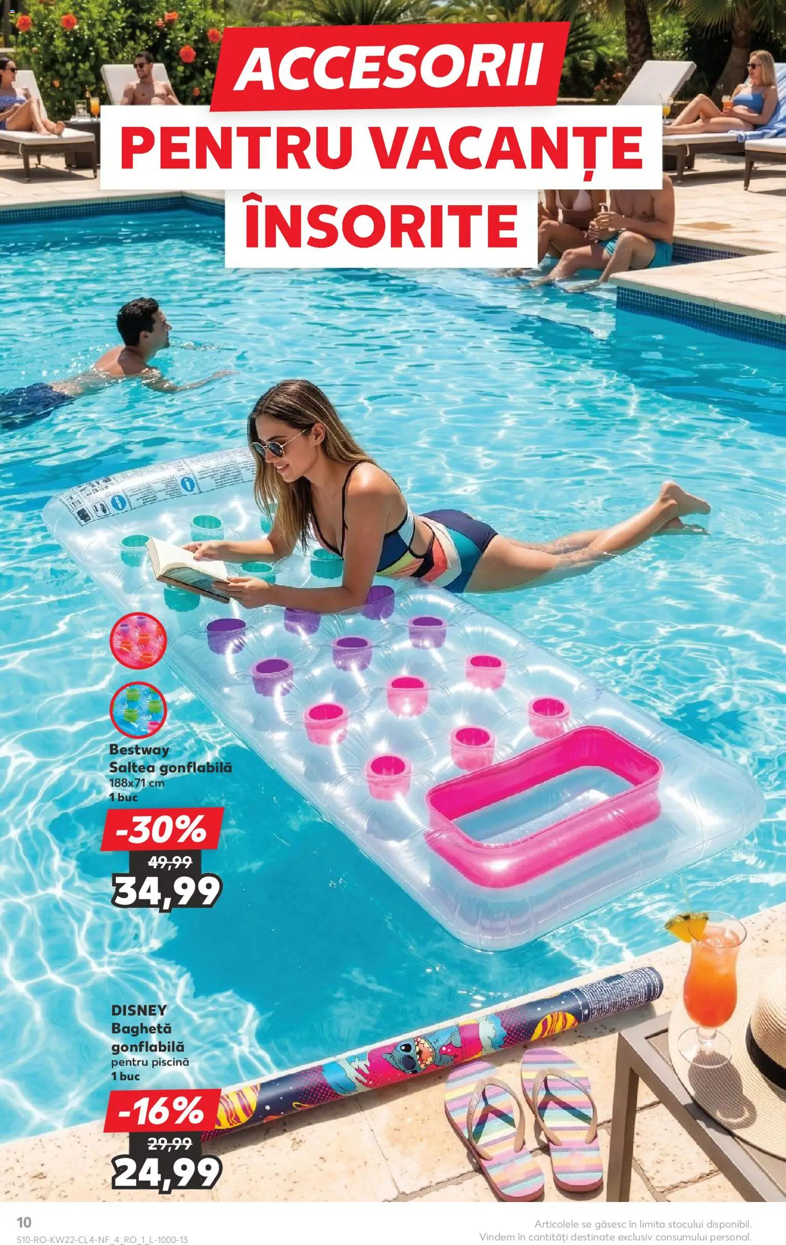 Noul catalog Kaufland – valabil de la 27.05.2026 | Pagină: 10 | Produse: Saltea, Piscină, Saltea gonflabilă