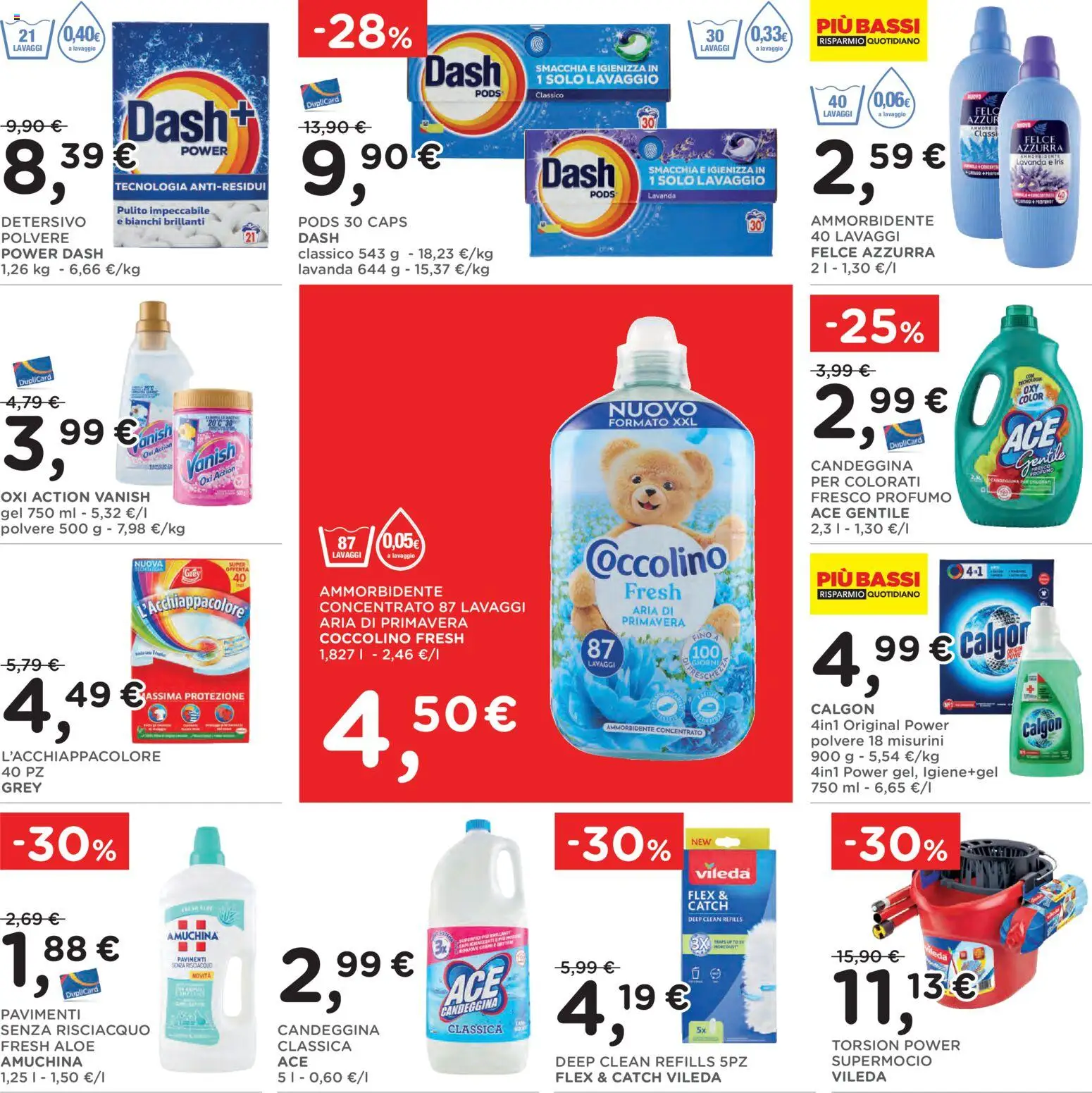 Volantino Poli del 22.04.2026 | Pagina: 30 | Prodotti: Ammorbidente, Candeggina, Lavanda, Profumo