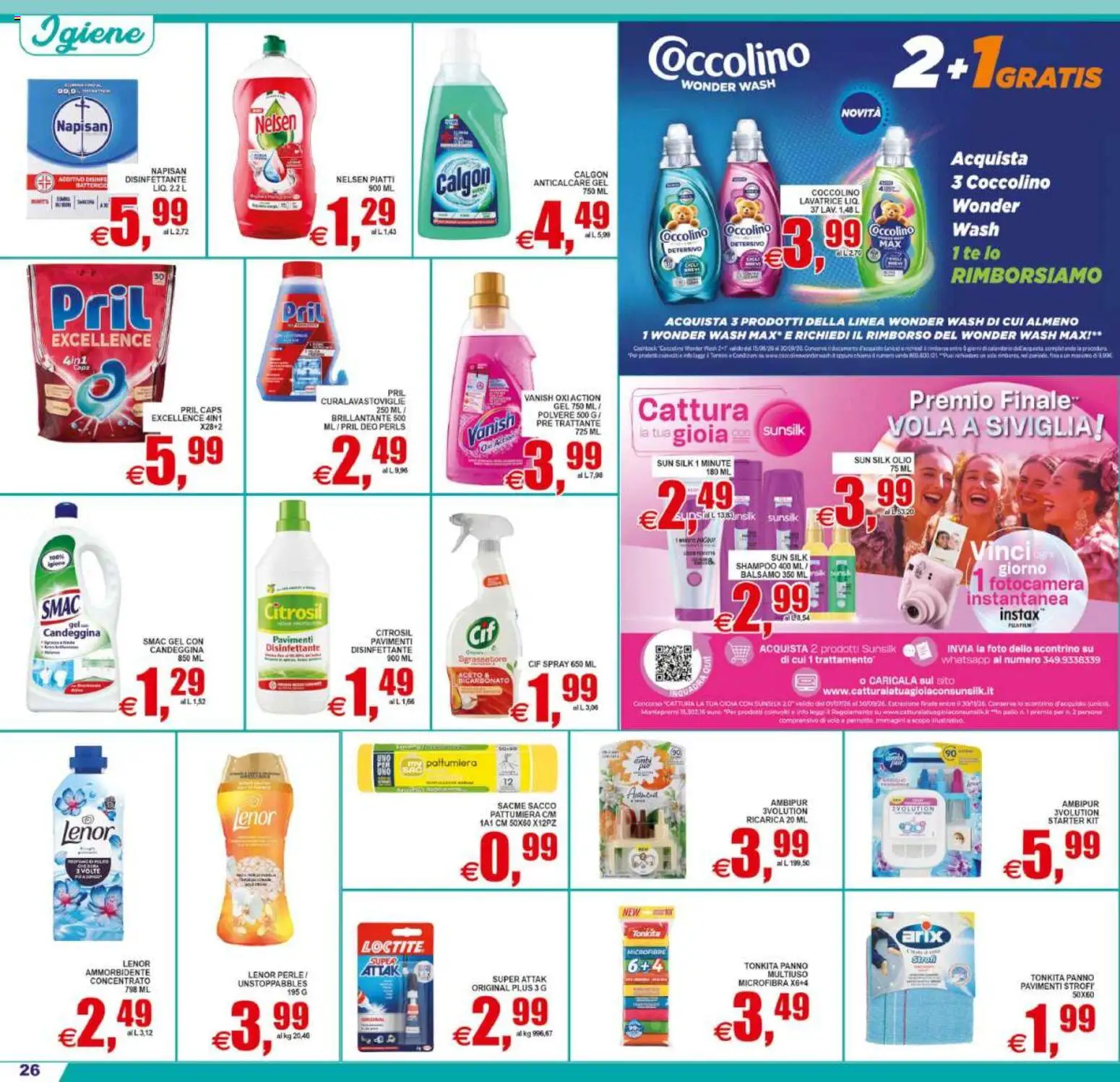 Volantino Pewex del 22/07/2026 | Pagina: 26 | Prodotti: Balsamo, Ammorbidente, Lavatrice, Pattumiera