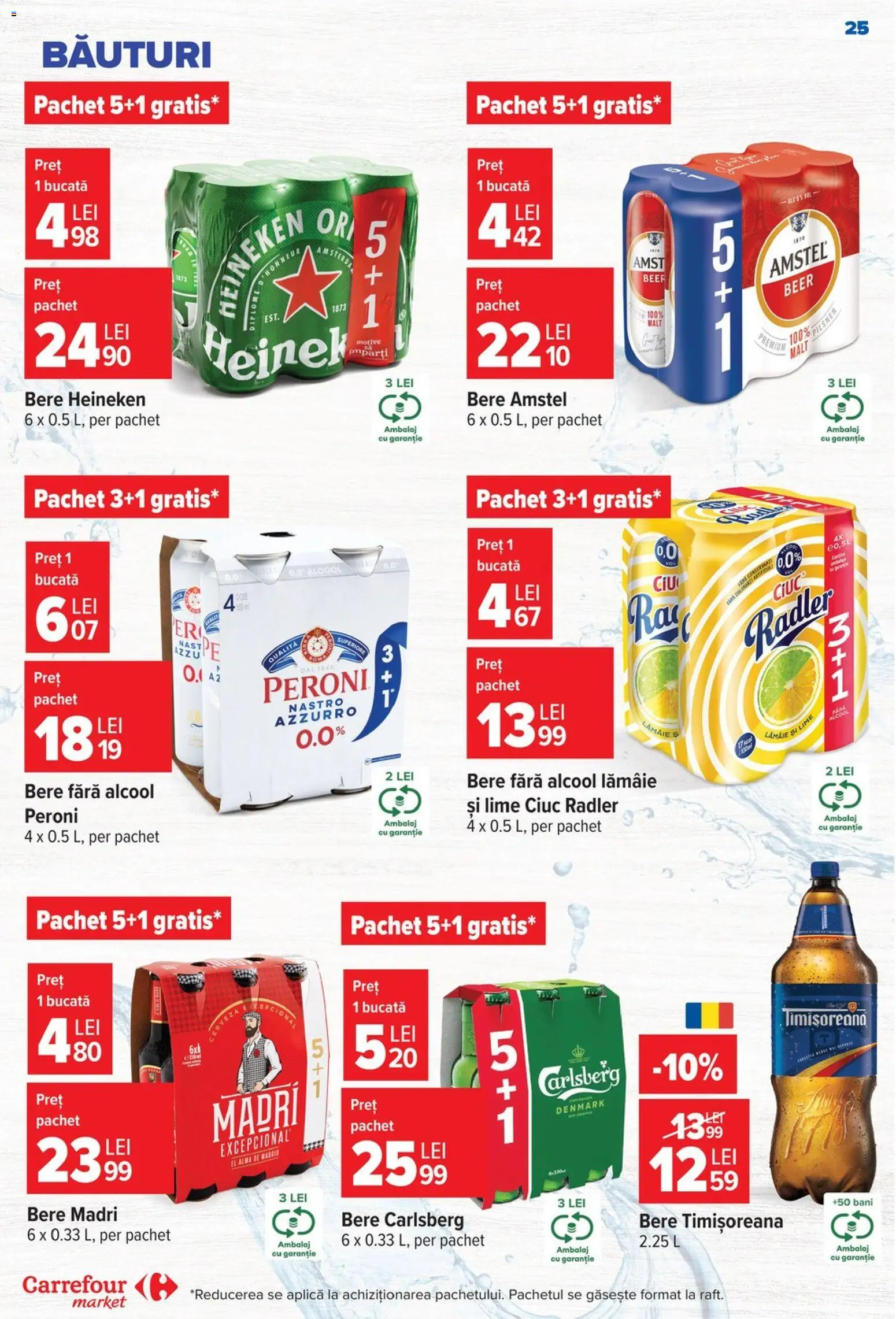 Noul catalog Carrefour – valabil de la 24.06.2026 | Pagină: 25 | Produse: Lime, Bere, Lămâie