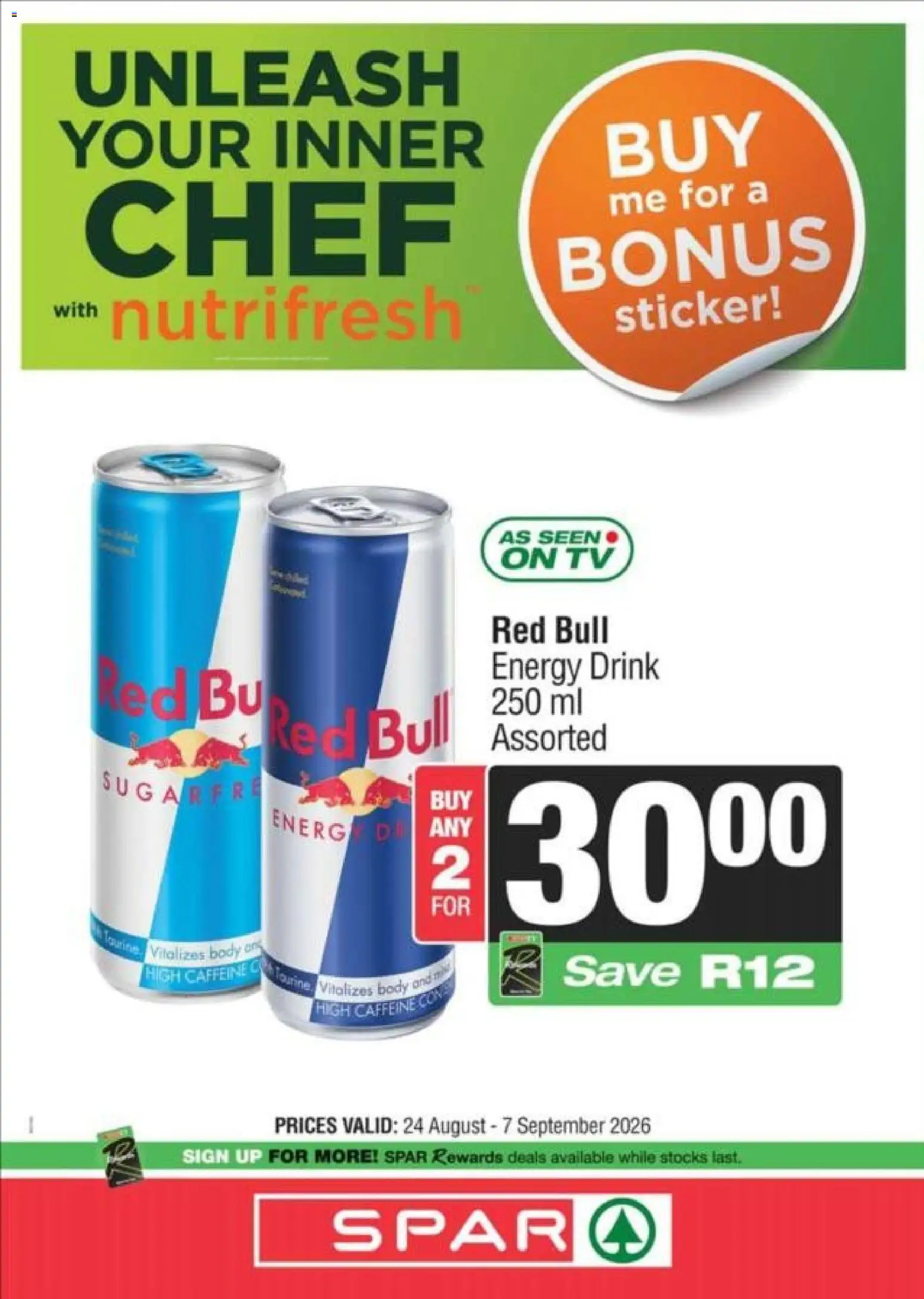 New Superspar catalogue – valid from 24/08/2026 | Page: 6 | Products: TV, Energy drink