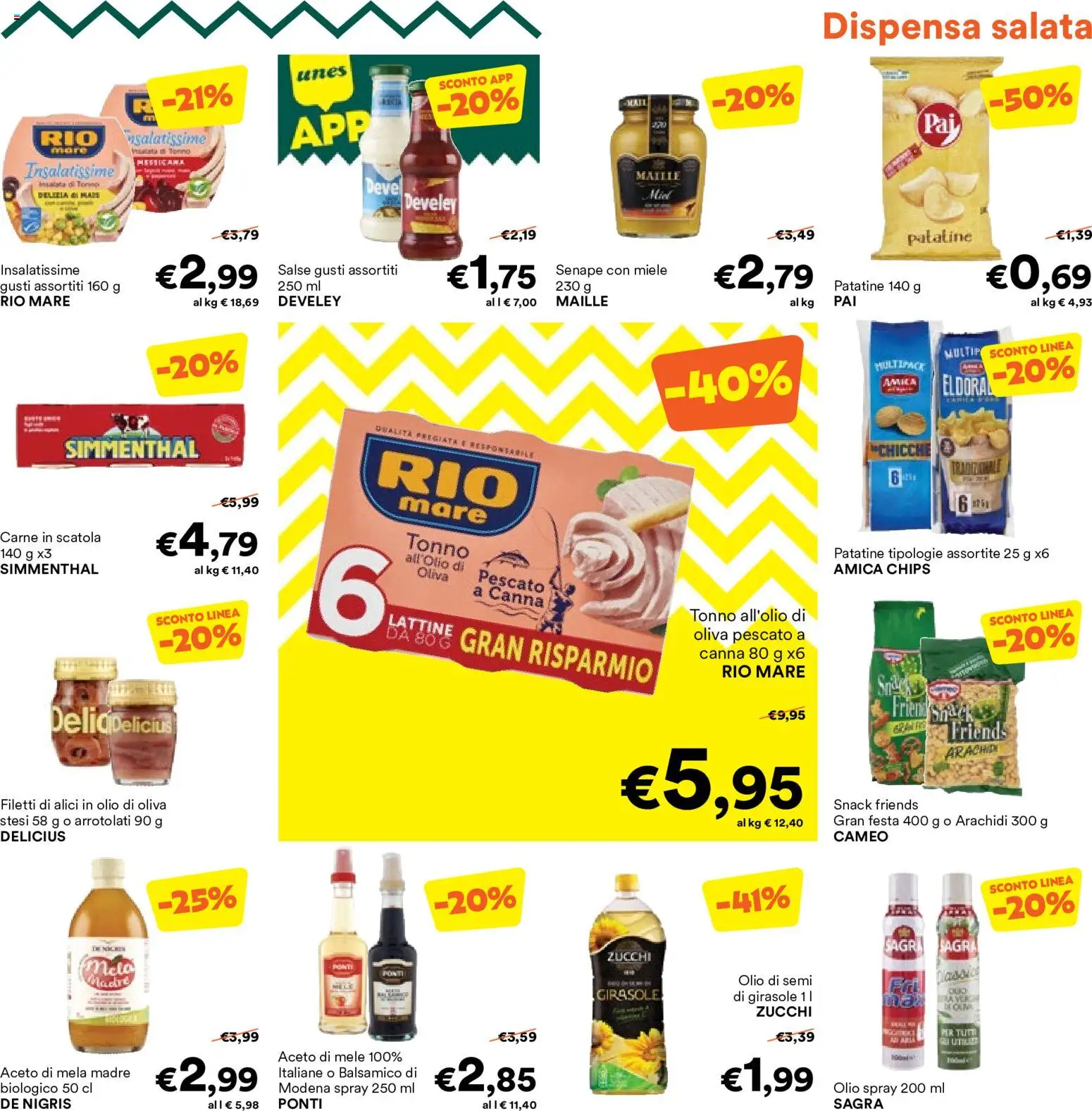 Volantino Unes del 17.06.2026 | Pagina: 17 | Prodotti: Mele, Olio, Alici, Scatola