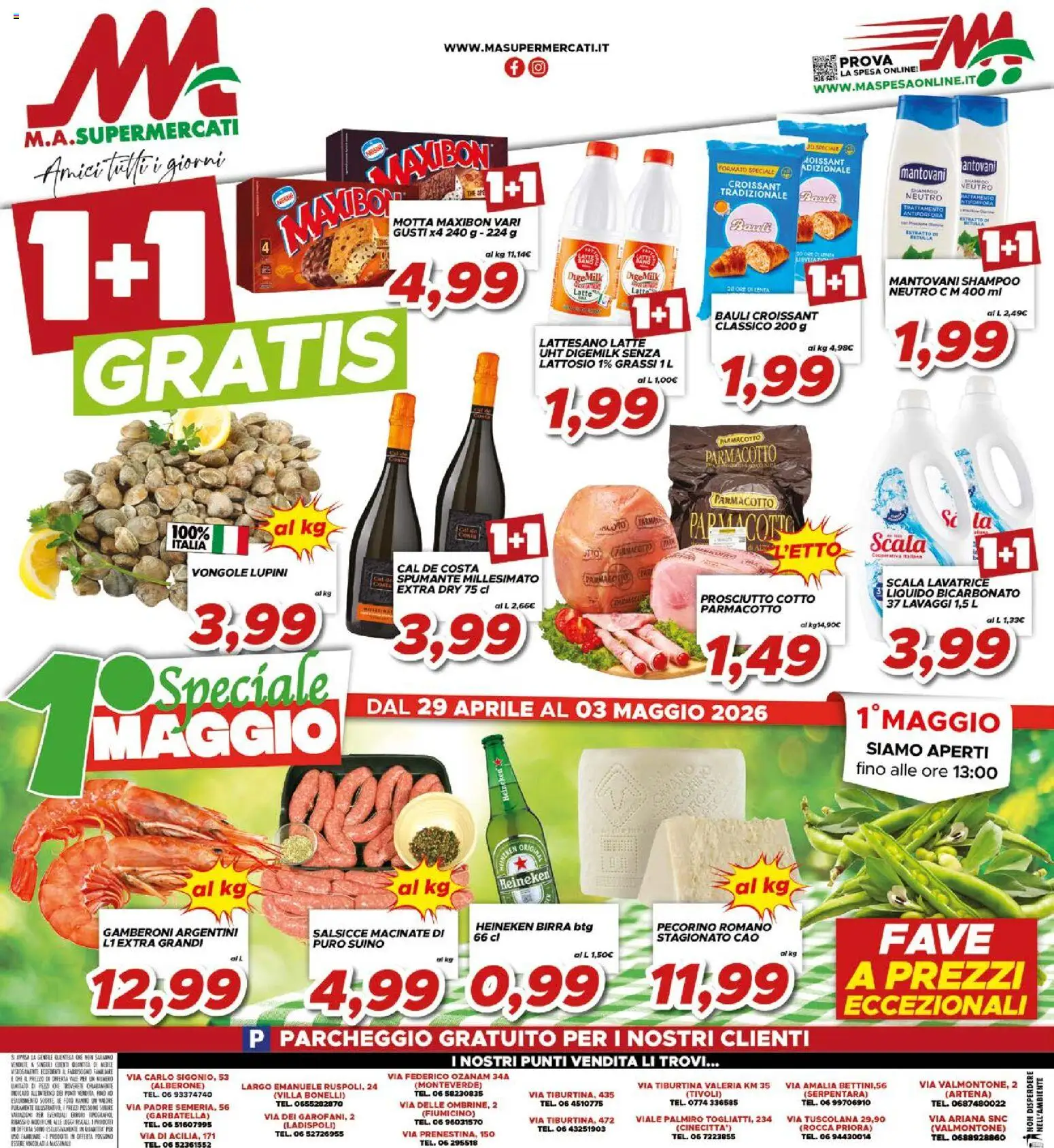 Volantino Ma Supermercati del 29.04.2026 | Pagina: 16 | Prodotti: Shampoo, Birra, Lavatrice, Spumante
