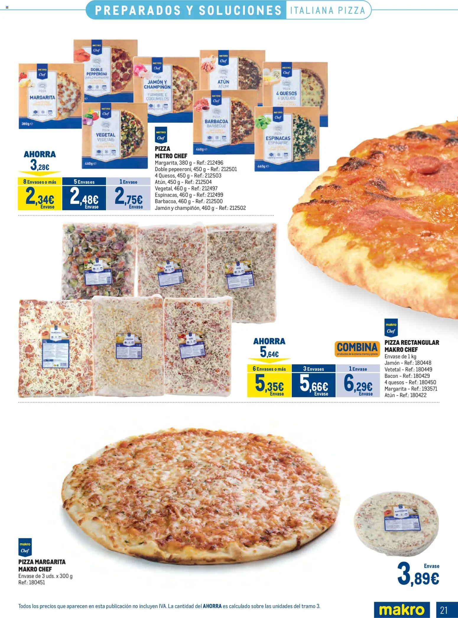 Makro Congelados Levante 2 │ válido desde el 04.05.2026 | Página: 21 | Productos: Jamón, Pizza, Πορσελάνη, Barbacoa
