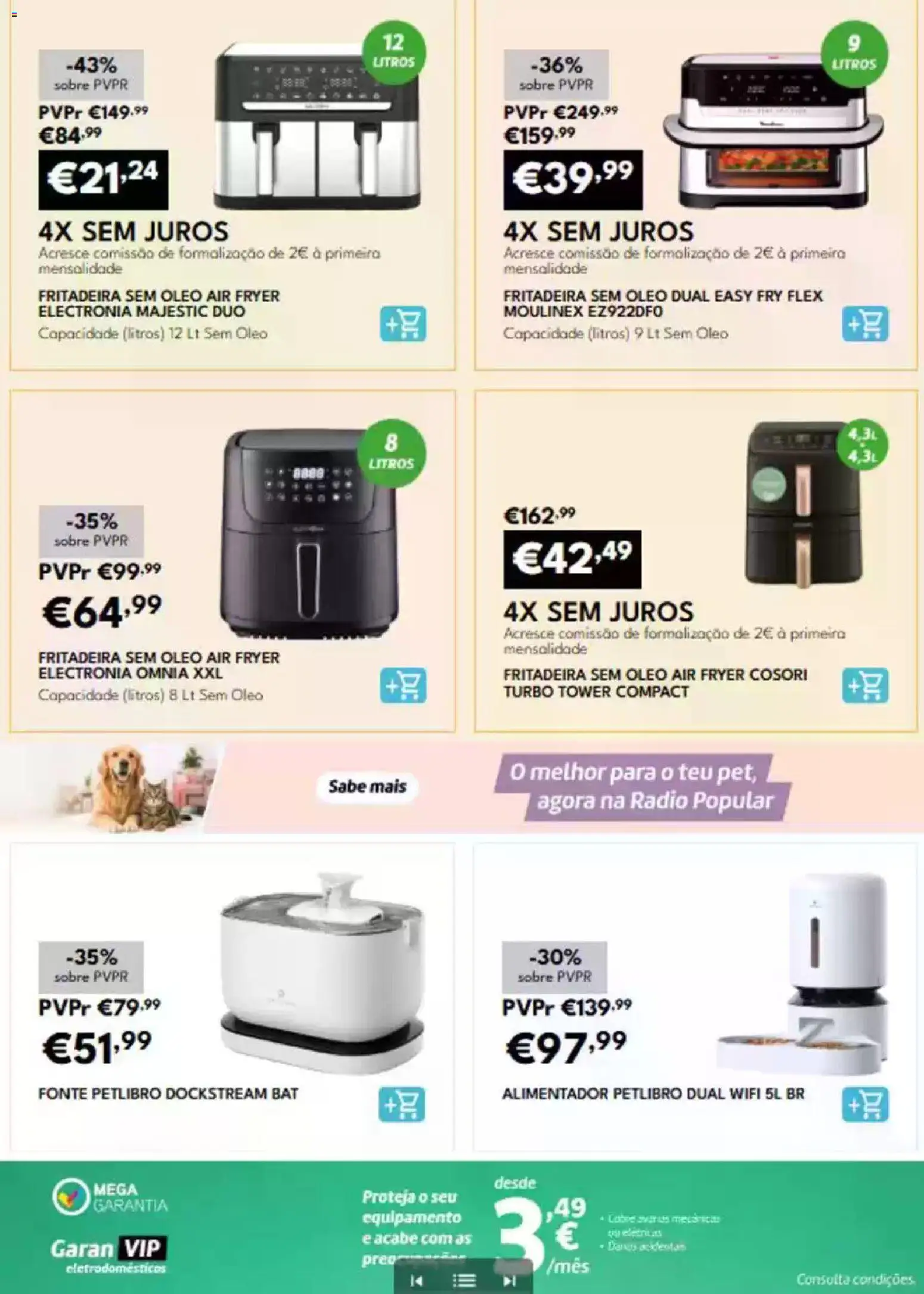 Radio Popular folheto 24x sem Juros │ válido de 01/07/2026 | Página: 22 | Produtos: Rádio, Air fryer, Óleo