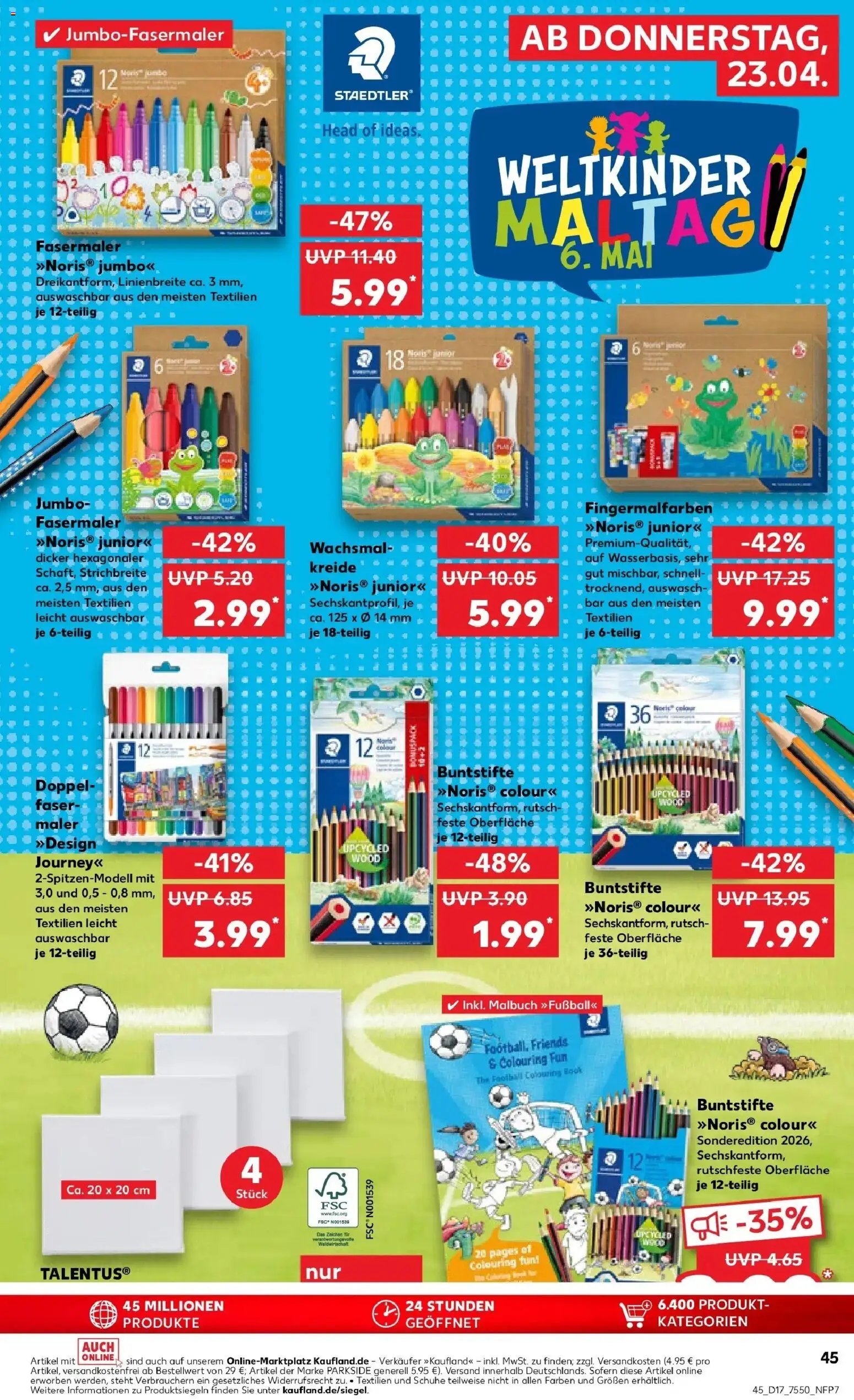 Kaufland Prospekt Ettlingen	 – gültig ab 20.04.2026 | Seite: 57 | Produkte: Fußball, Football